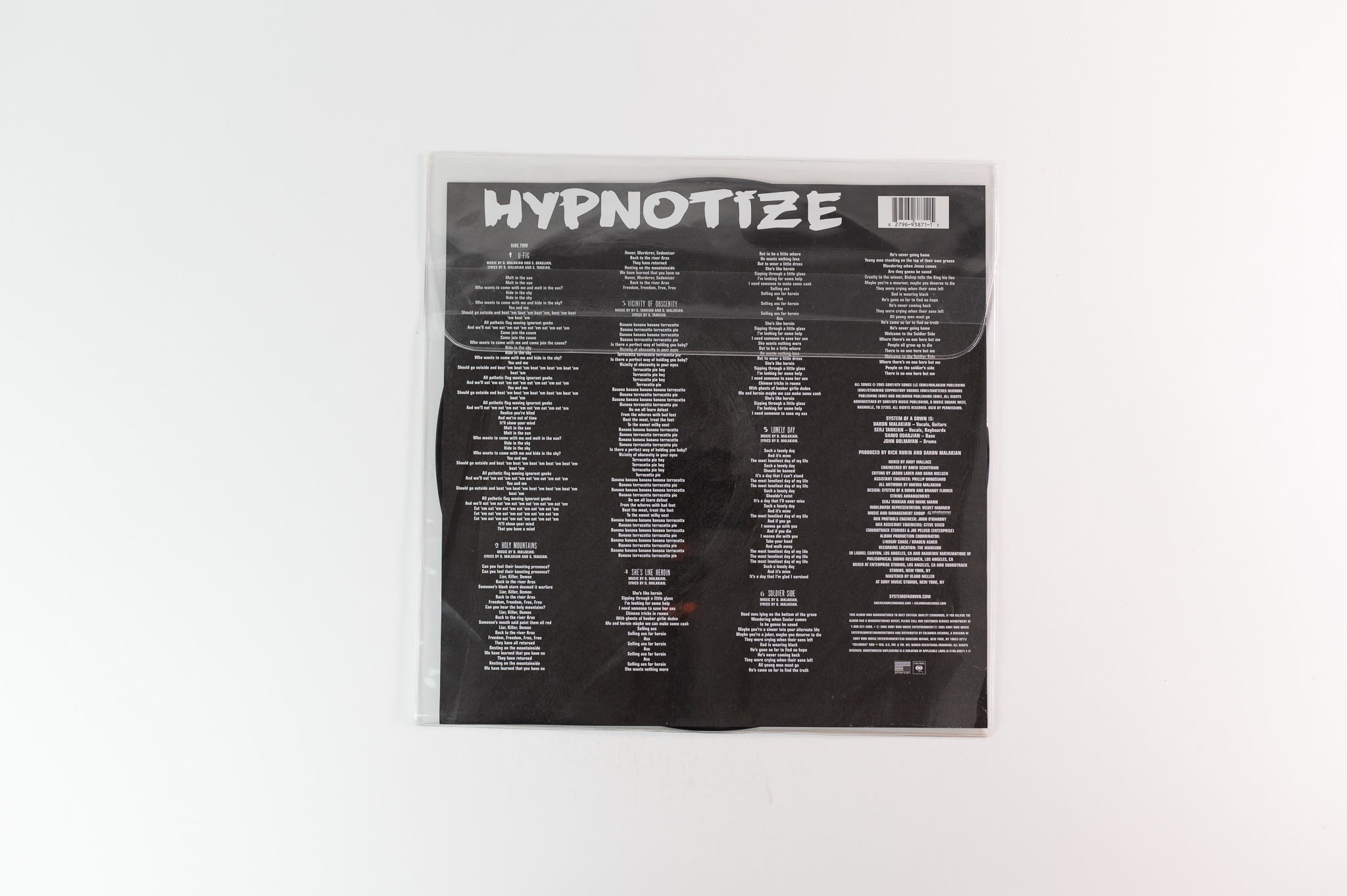 System Of A Down - Hypnotize on American Recordings Columbia Ltd Picture Disc