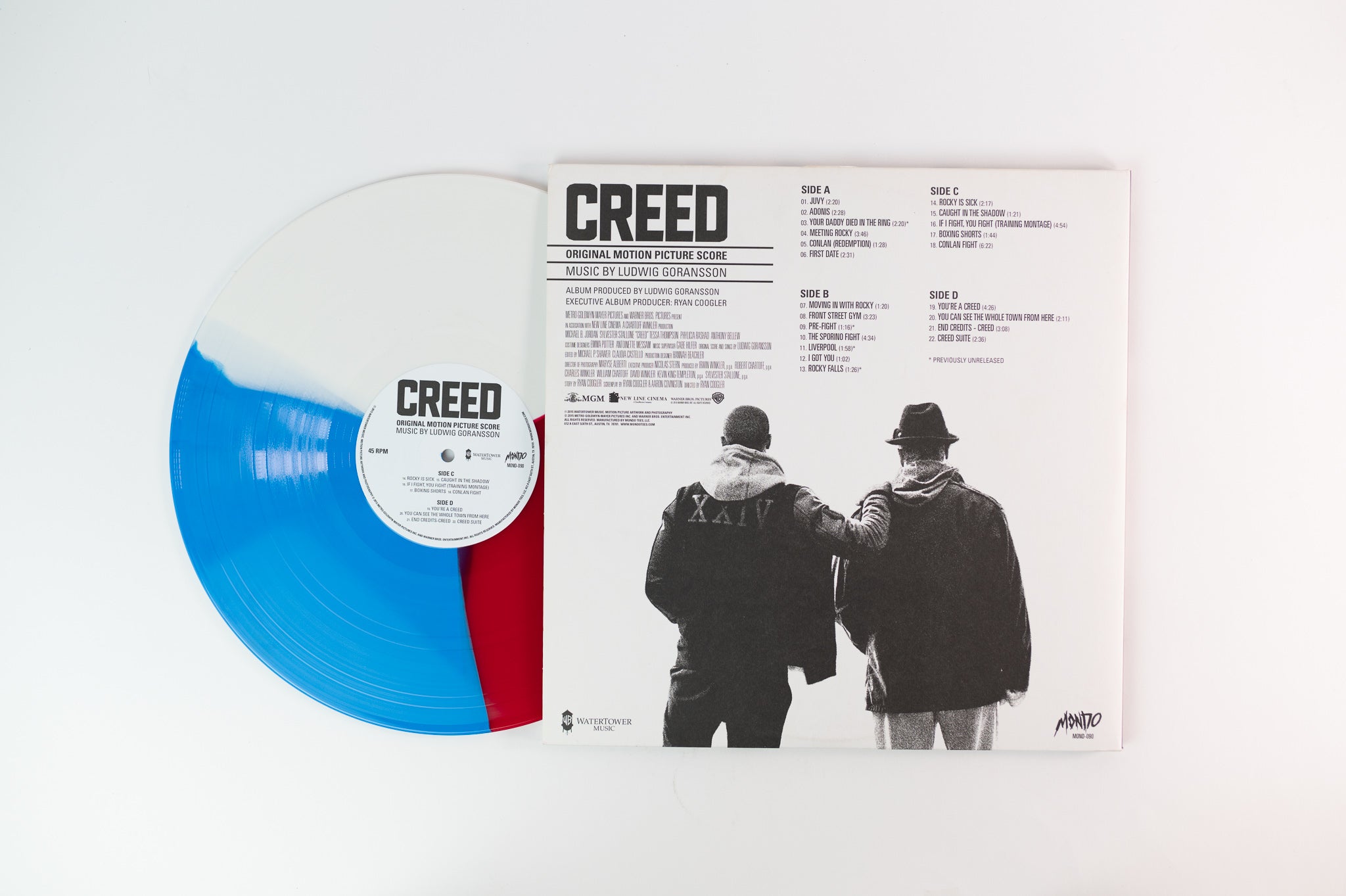 Ludwig Goransson - Creed (Original Motion Picture Score, Composer's Cut) on Mondo Limited Red White & Blue Tricolor