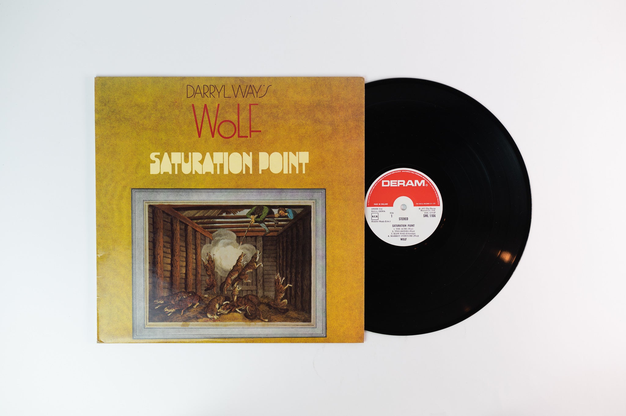 Darryl Way's Wolf - Saturation Point on Deram UK Pressing