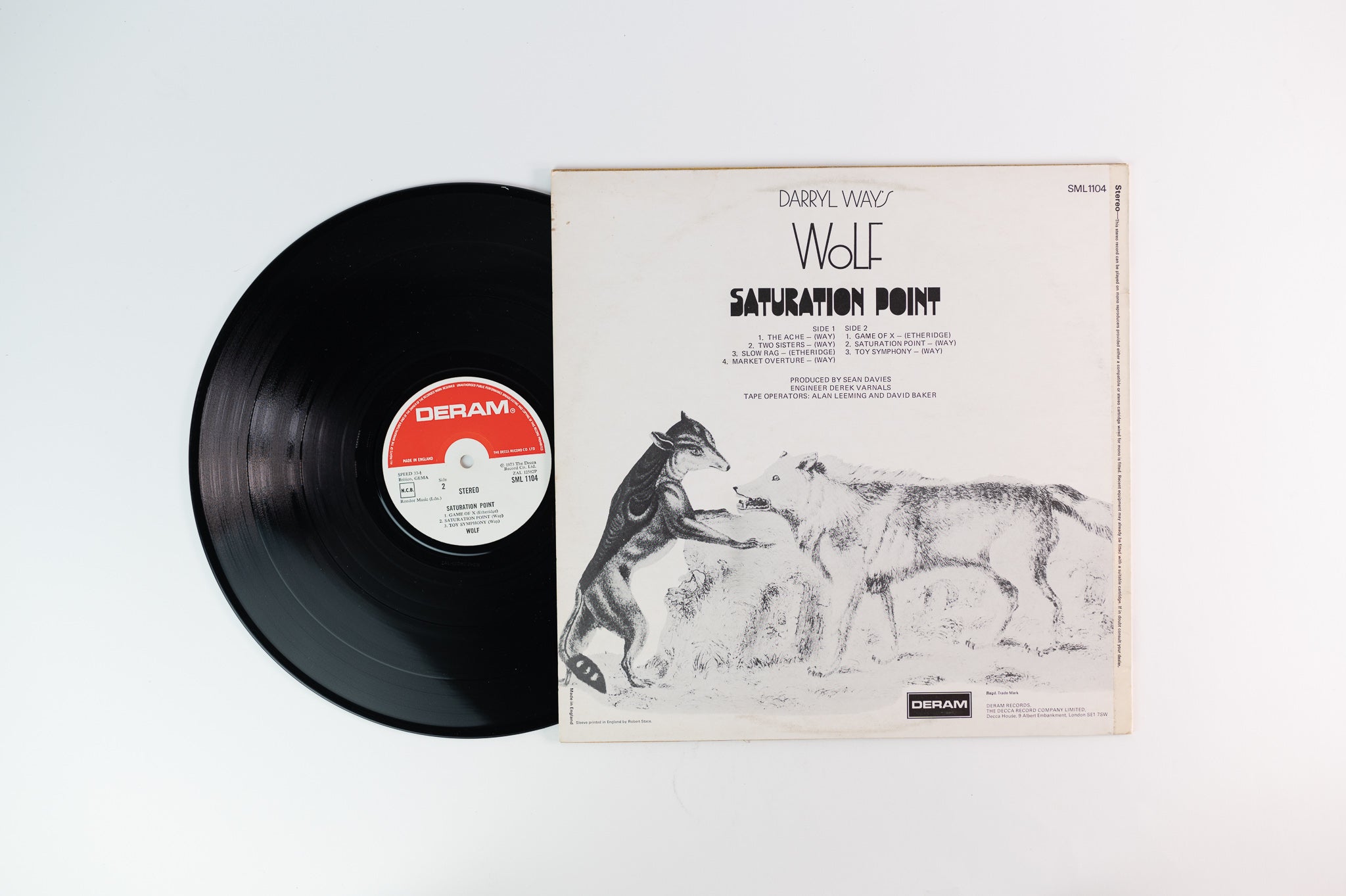 Darryl Way's Wolf - Saturation Point on Deram UK Pressing