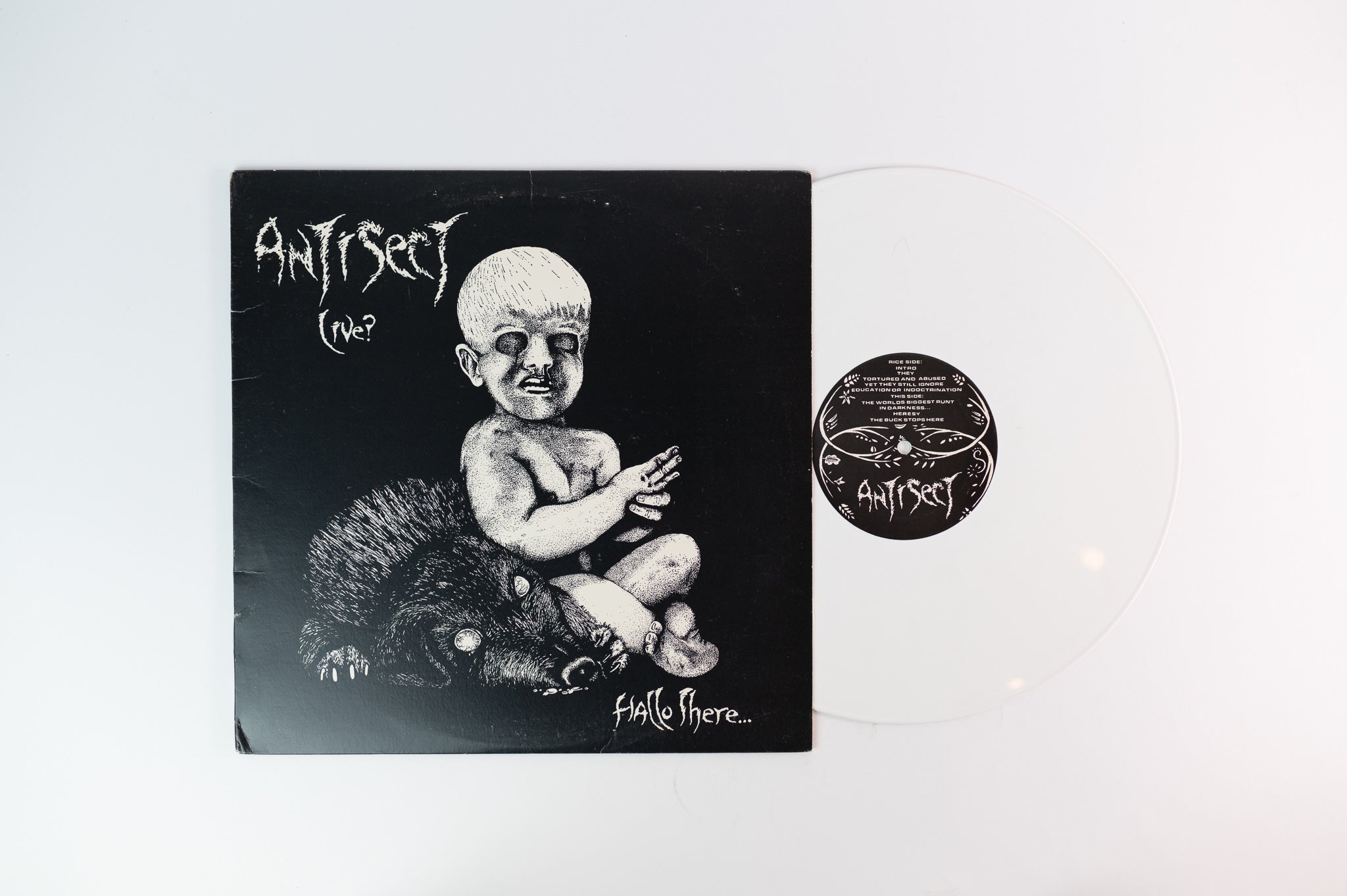 Antisect - Hallo There How's Life on Graven Image White Vinyl