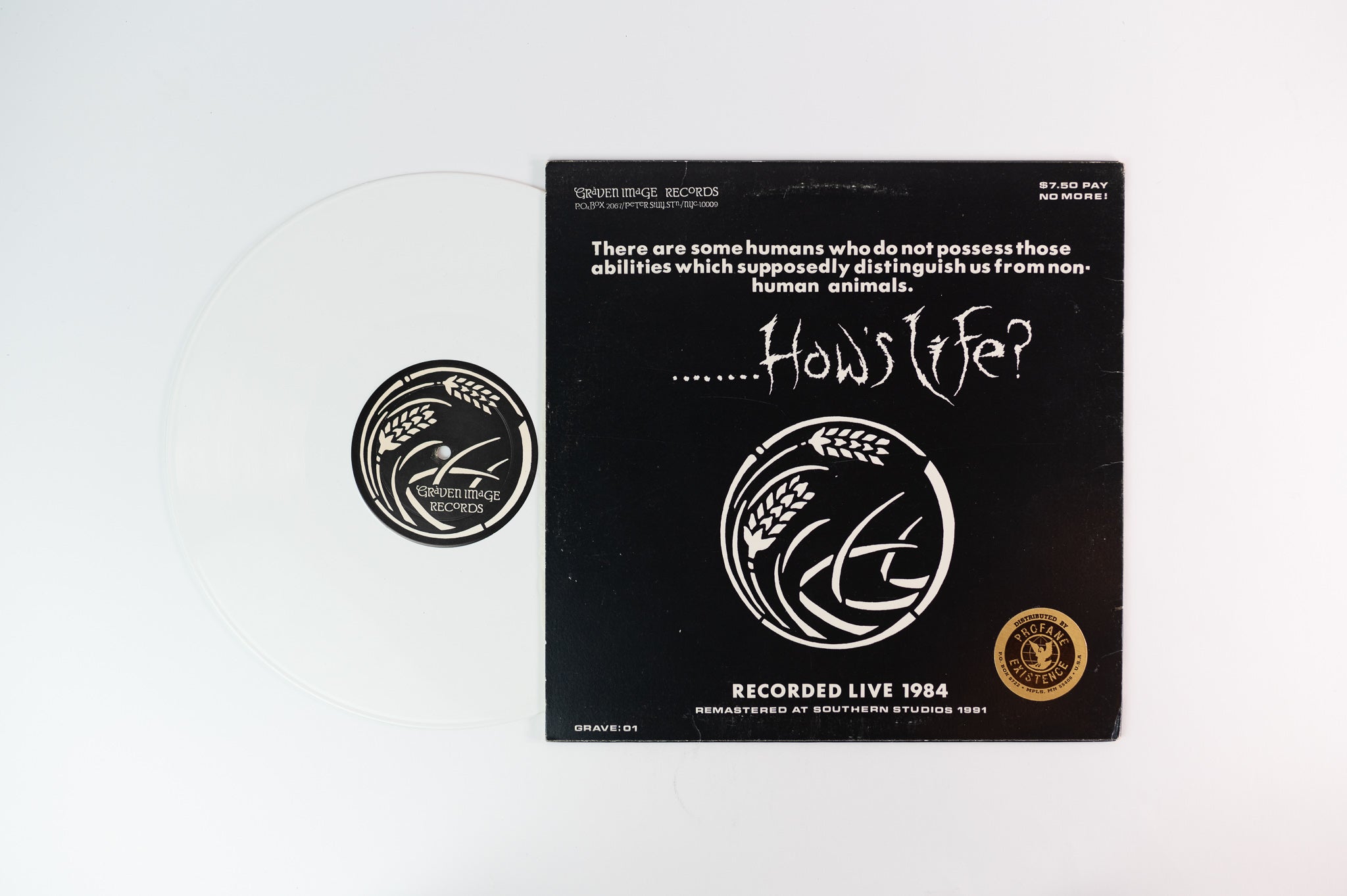 Antisect - Hallo There How's Life on Graven Image White Vinyl