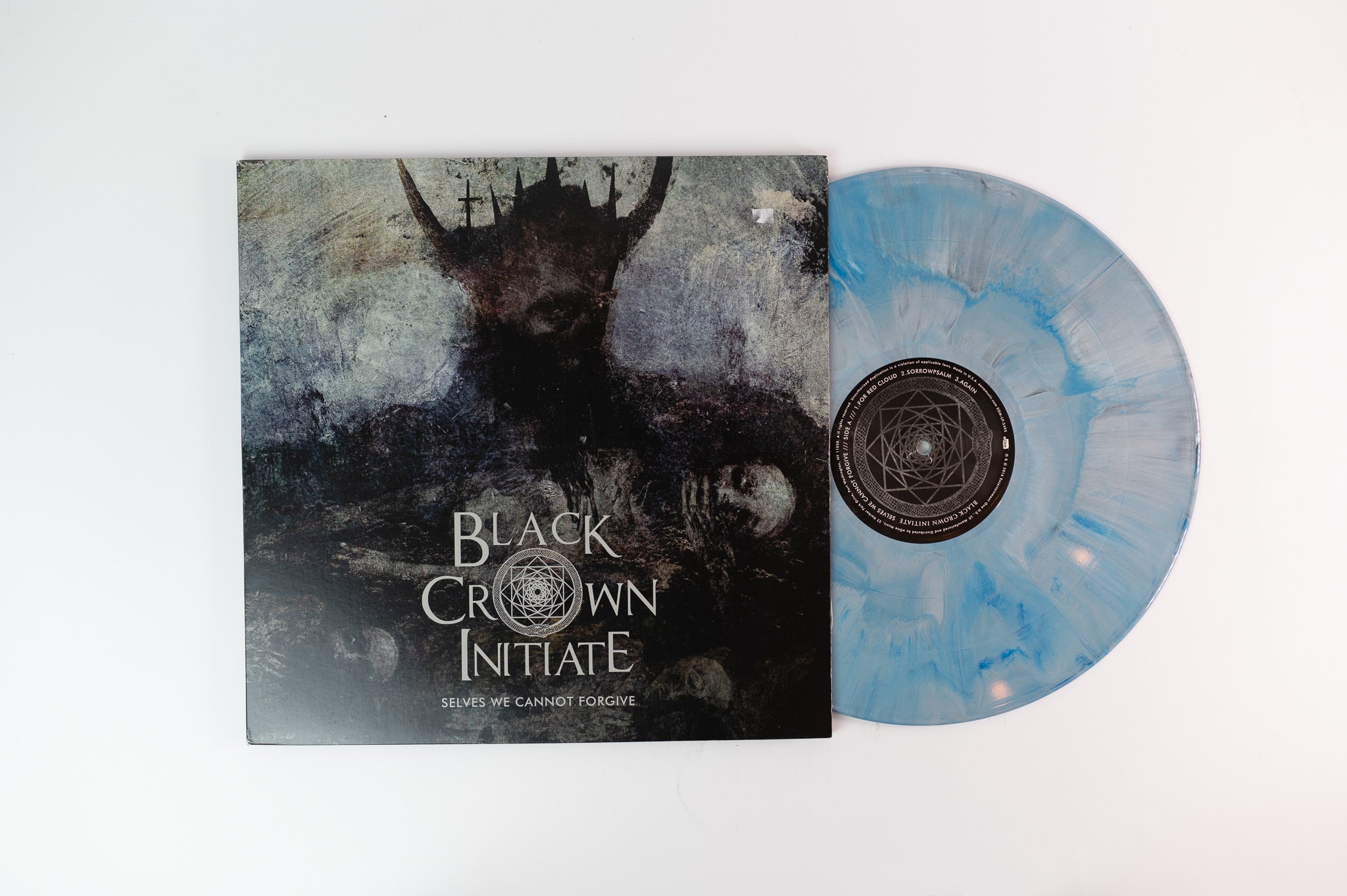 Black Crown Initiate - Selves We Cannot Forgive on eOne Music Blue White Splatter