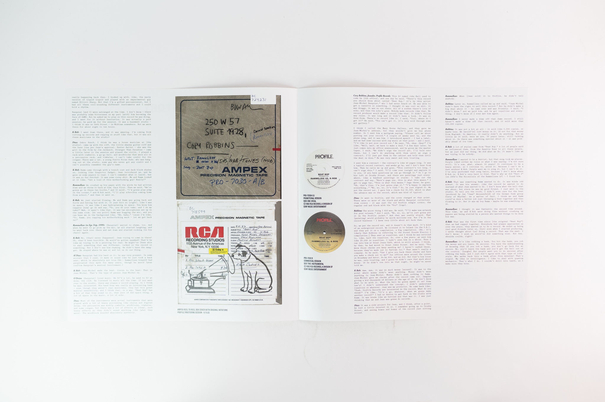 Rammellzee Vs. K-Rob - Beat Bop on Get on Down LImited Reissue Black &amp;  White Split RSD 2014