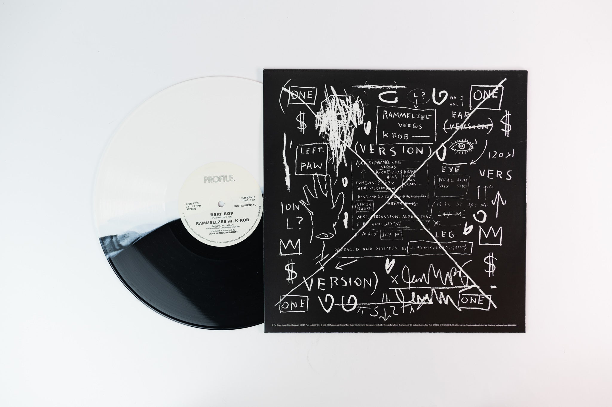 Rammelzee Vs. K-Rob - Beat Bop on Get on Down LImited Reissue Black & White Split RSD 2014