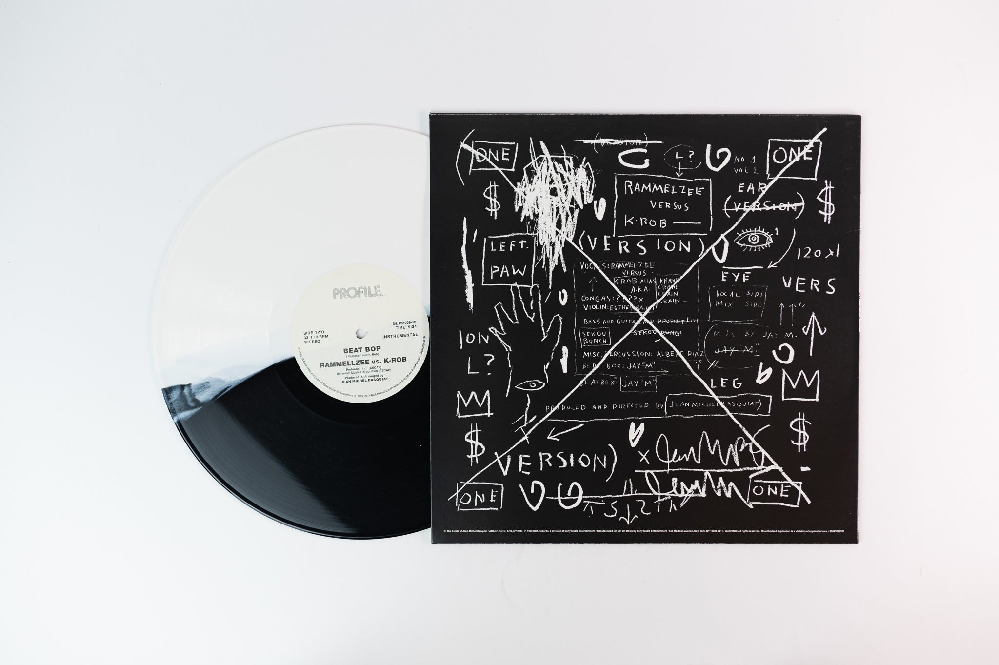 Rammellzee Vs. K-Rob - Beat Bop on Get on Down LImited Reissue Black & White Split RSD 2014