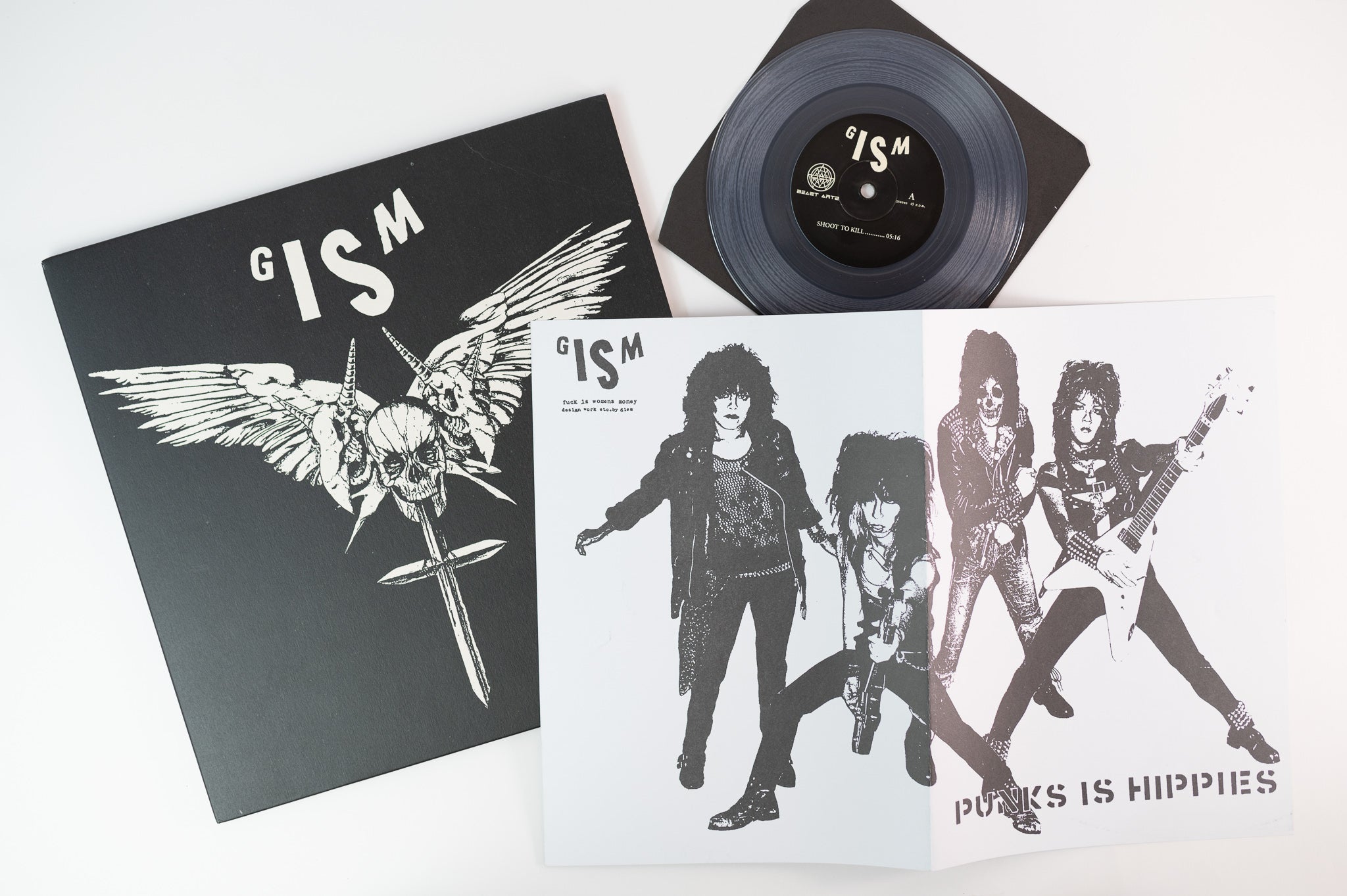 G.I.S.M. - Detestation on Relapse Clear Vinyl LP with Clear Vinyl 7