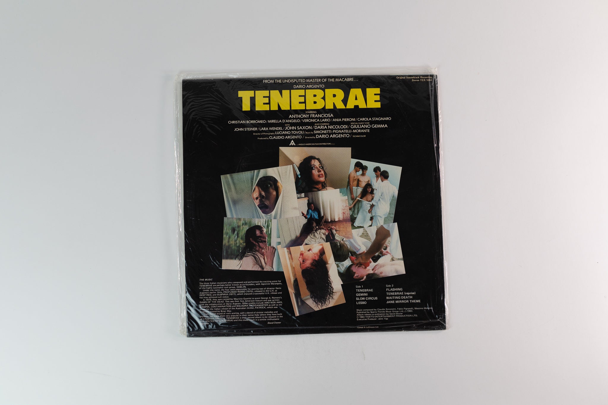 Claudio Simonetti - Tenebrae (Original Soundtrack Recording) on That's Entertainment UK Sealed