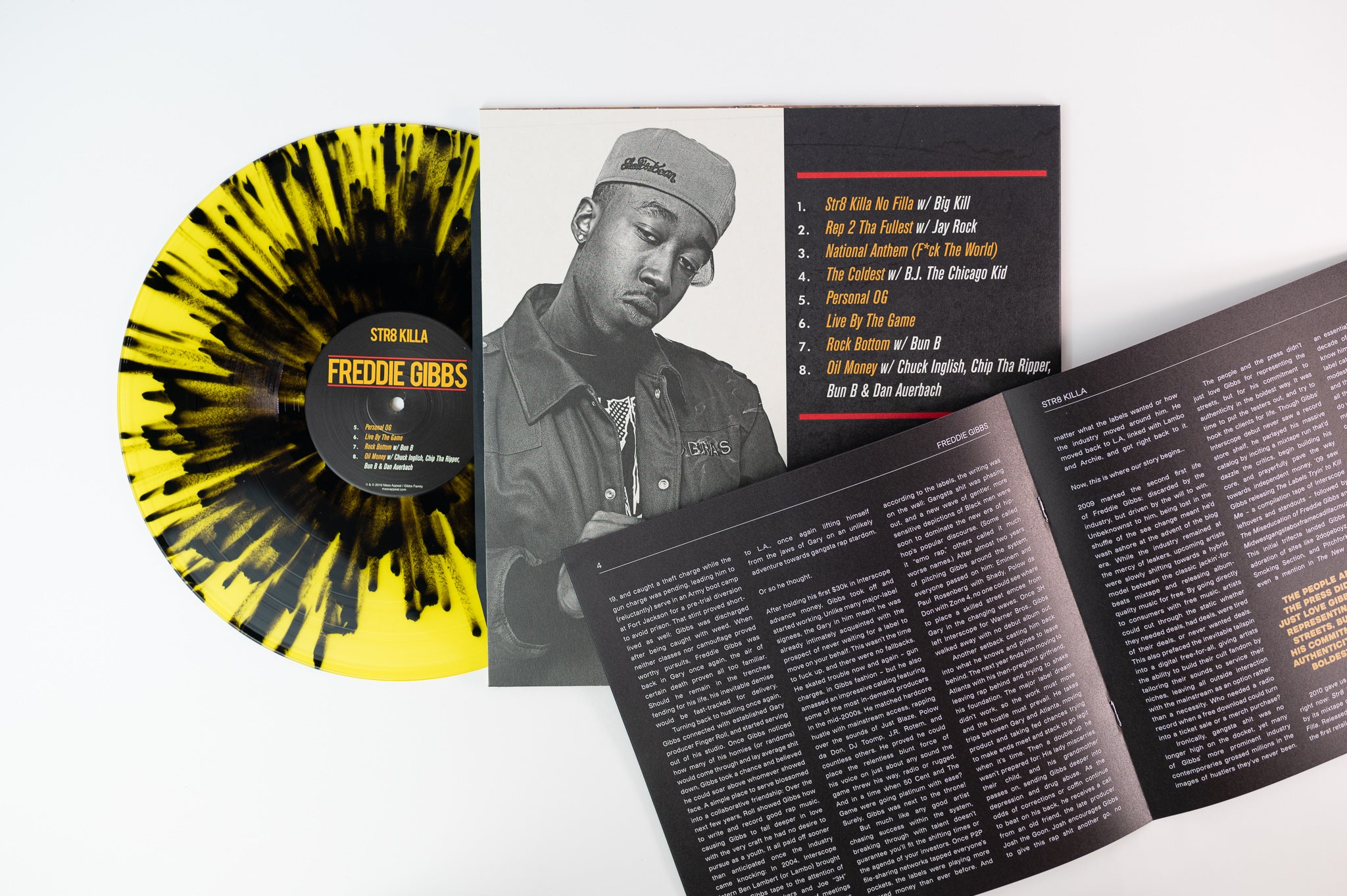 Freddie Gibbs - Str8 Killa on Mass Appeal Vinyl Me Please Yellow & Black Splatter Reissue