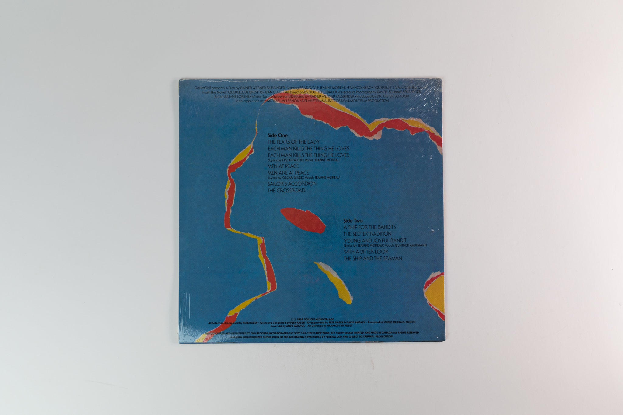 Peer Raben - Querelle - Original Soundtrack Recording on DRG Andy Warhol Cover Sealed