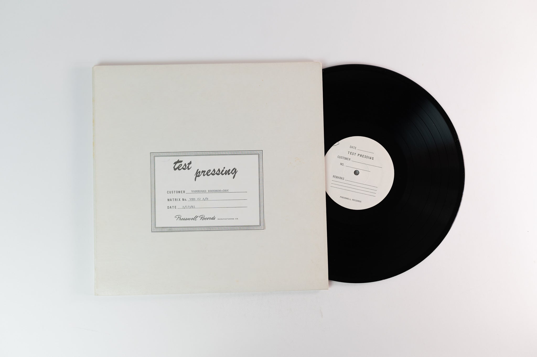 Joan Baez - The Joan Baez Ballad Book Presswell Test Pressing