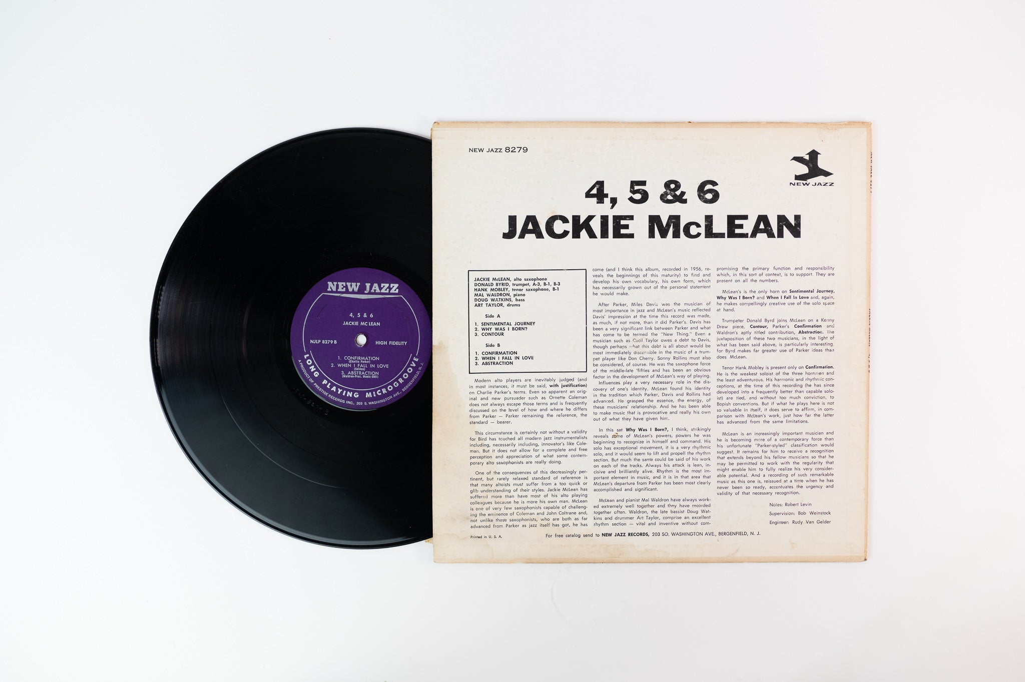 Jackie McLean - 4, 5 & 6 on New Jazz NJ 8279 Mono