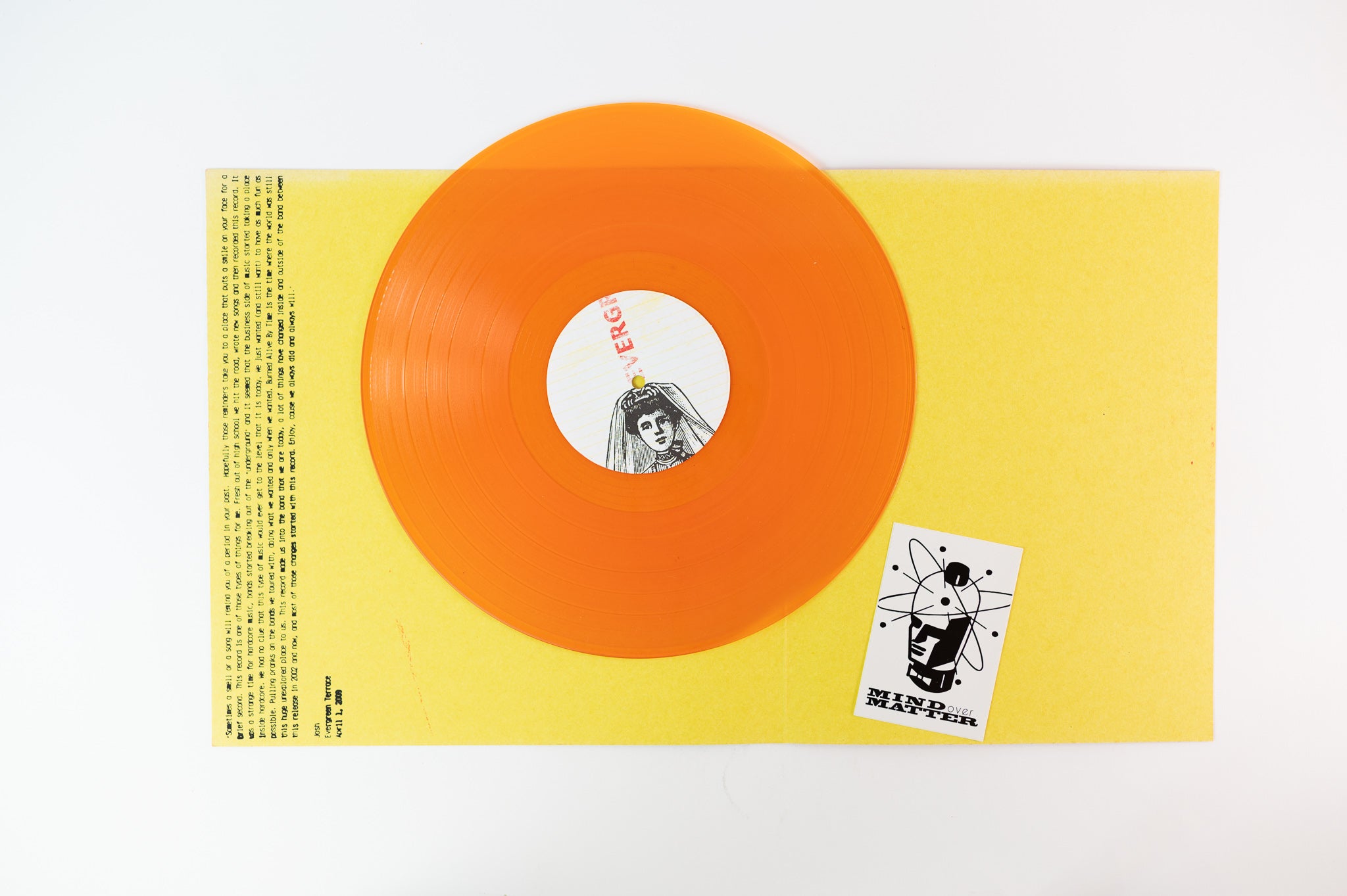 Evergreen Terrace - Burned Alive By Time on Mind Over Matter Orange Transparent