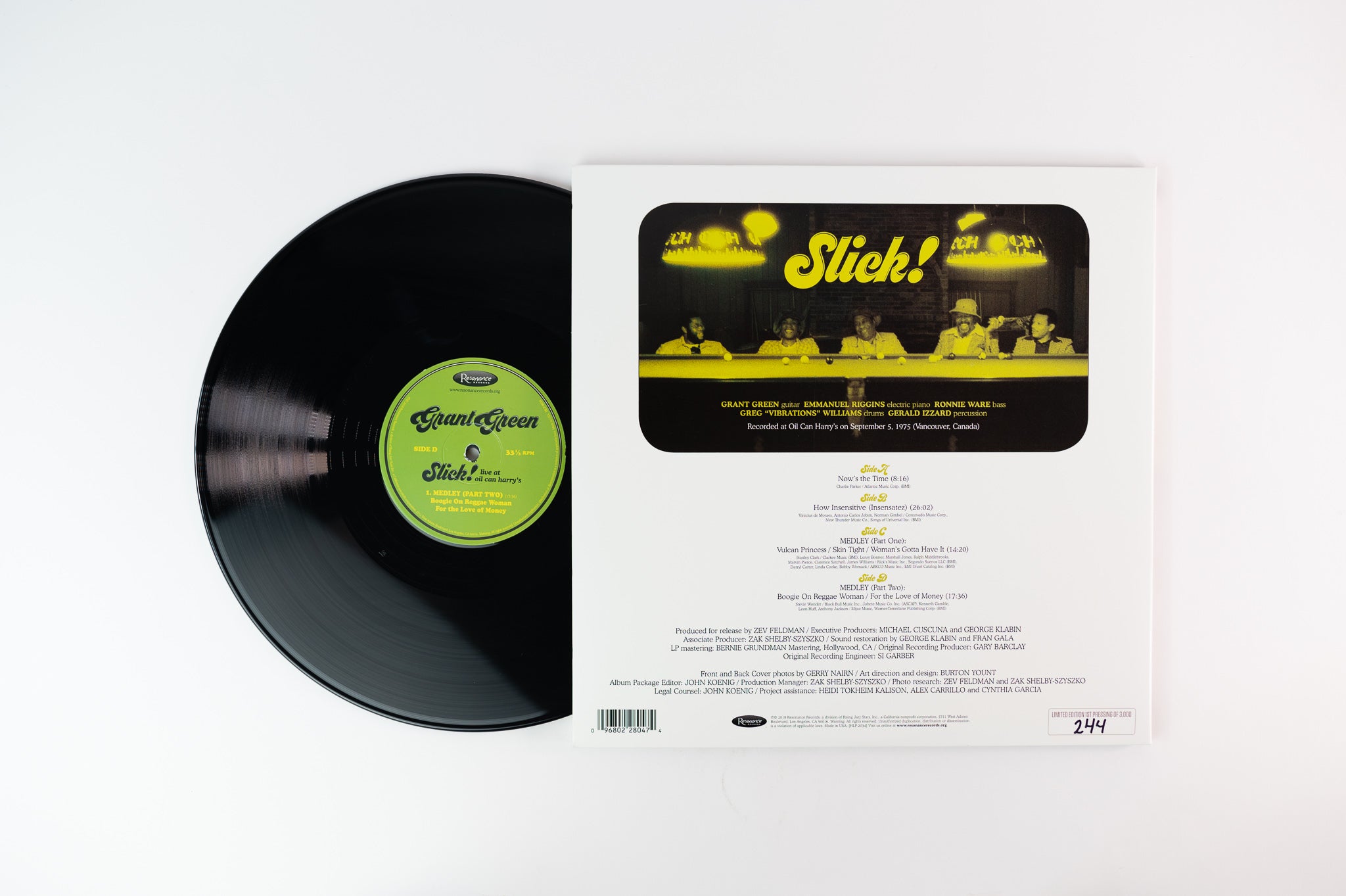 Grant Green - Slick! - Live at Oil Can Harry’s on Resonance Limited Numbered