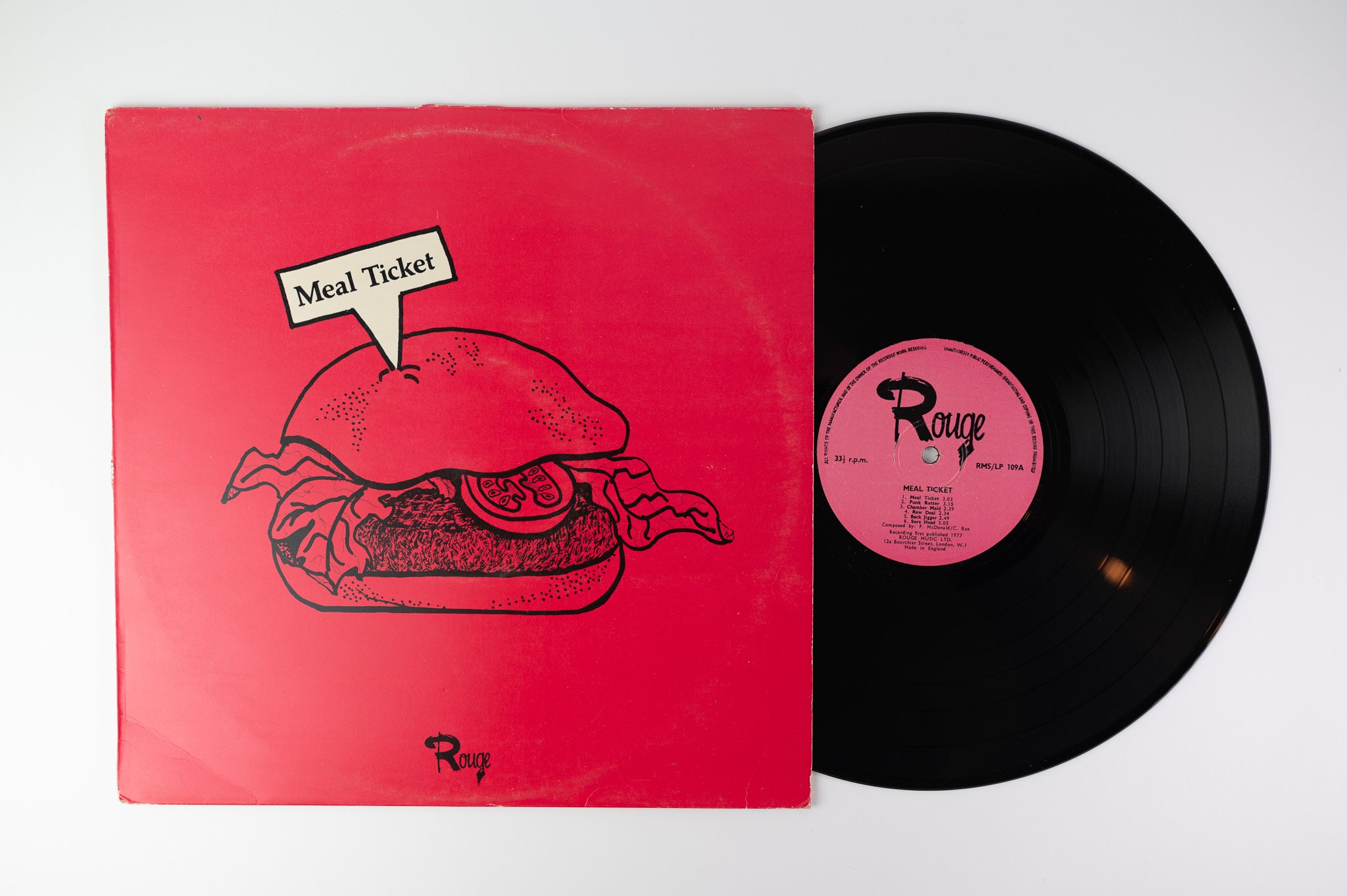 Soul City Orchestra  - Meal Ticket on Rouge - UK Pressing