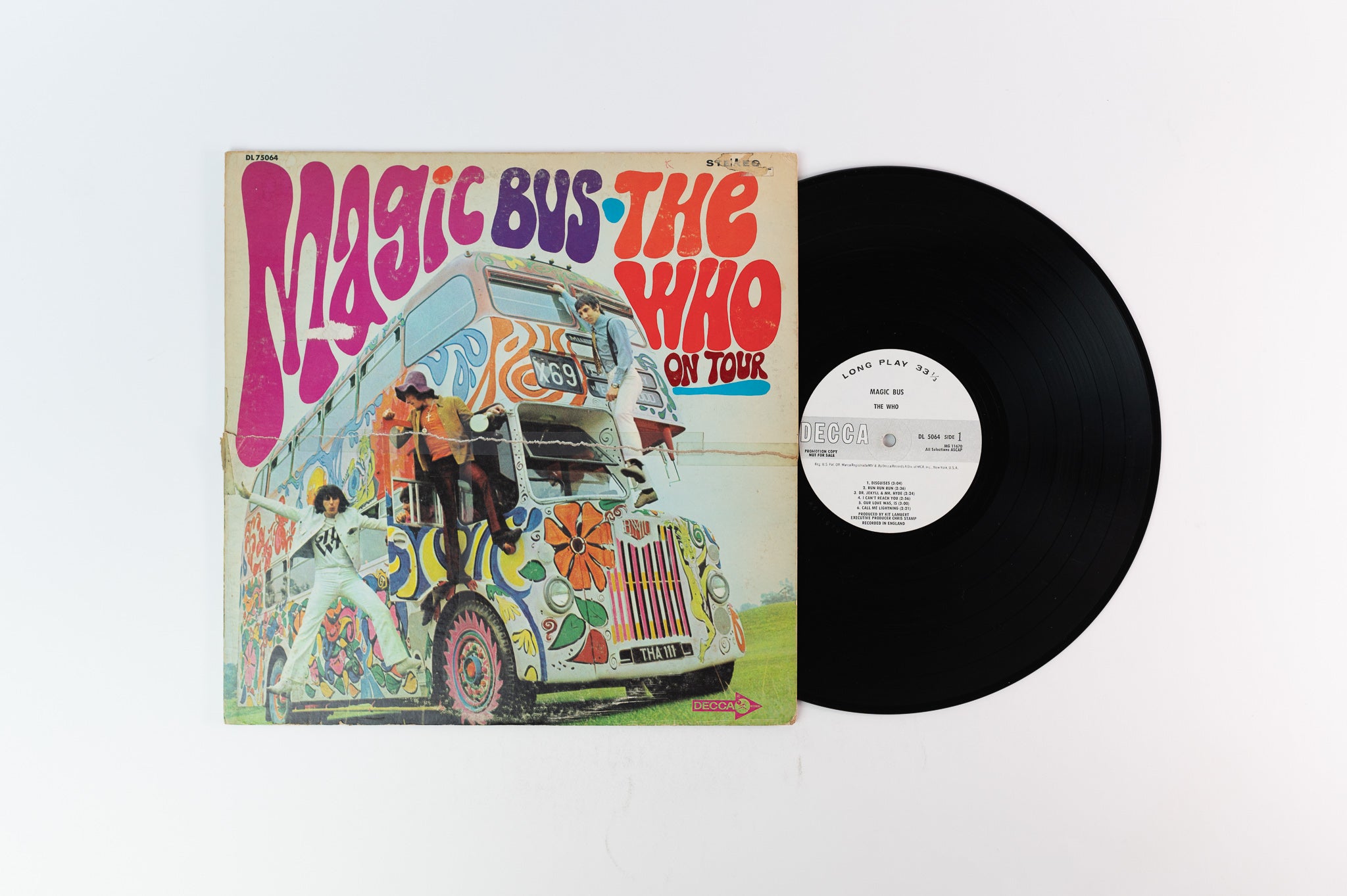 The Who - Magic Bus on Decca DL  5064 Mono White Label Promo