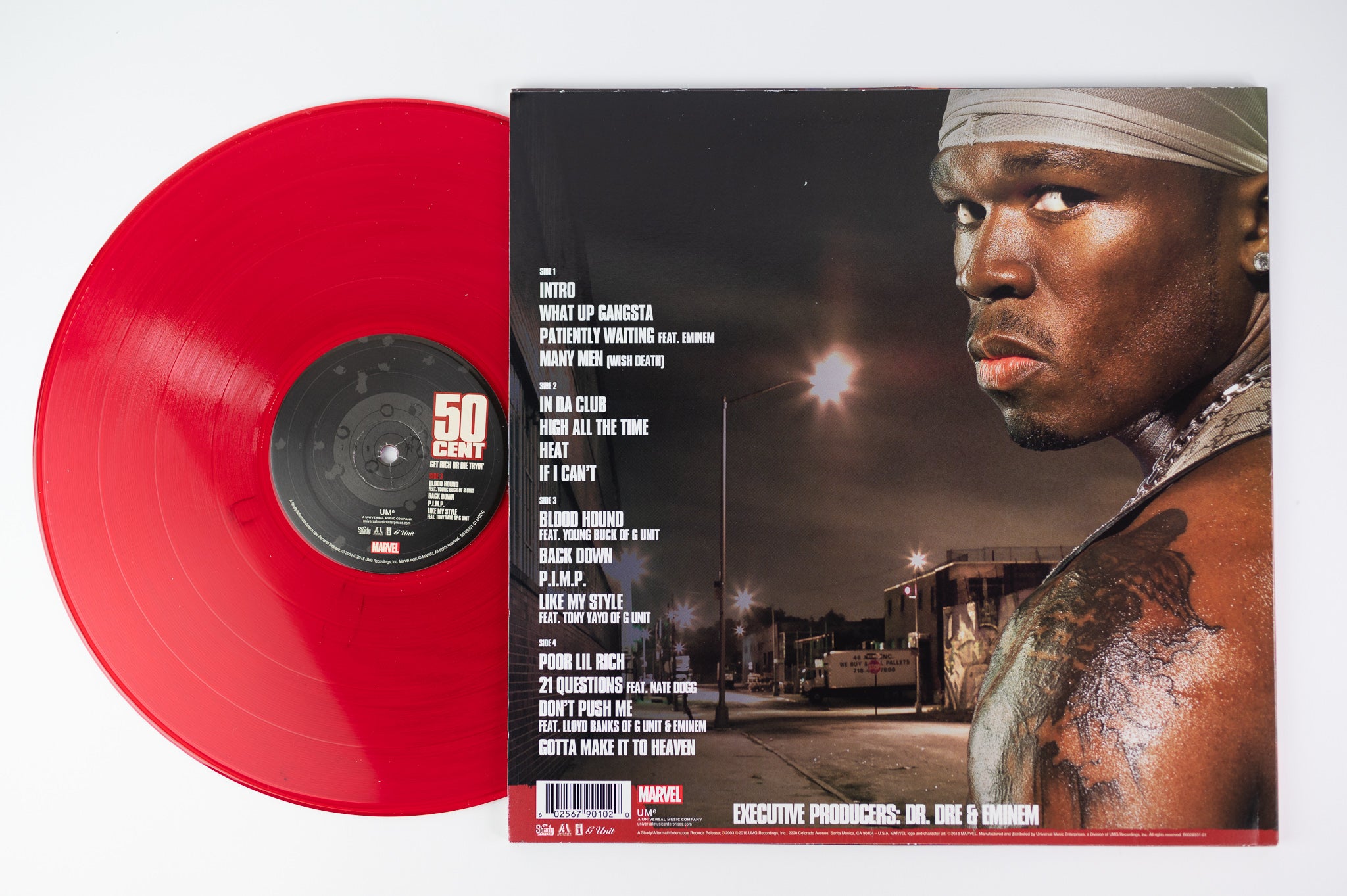 50 Cent - Get Rich Or Die Tryin on UMe Red Vinyl Lenticular Cover