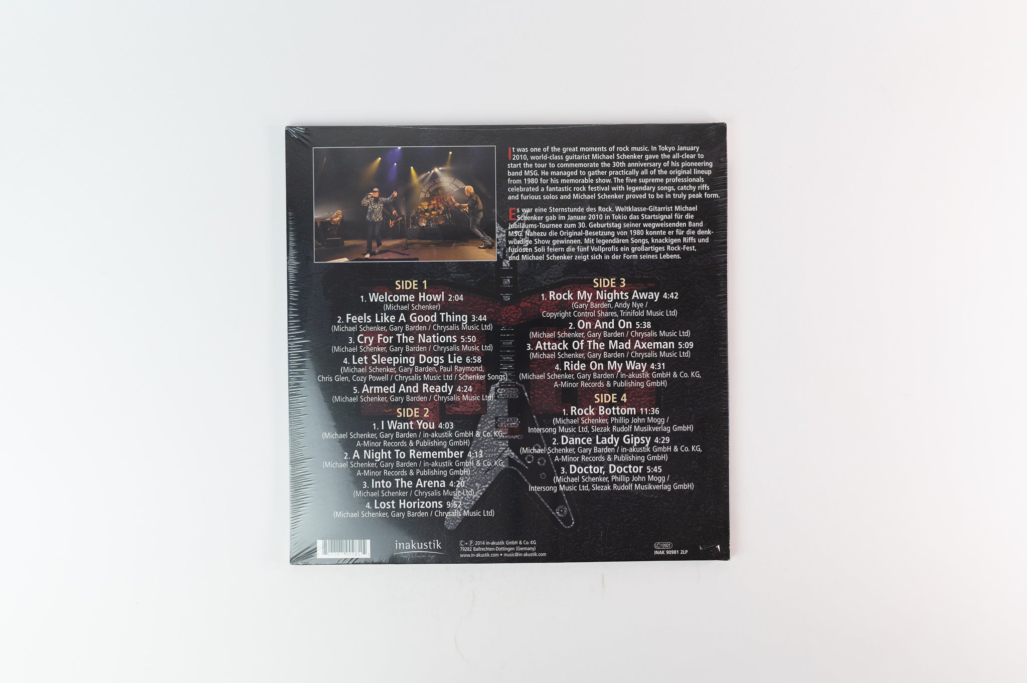The Michael Schenker Group - The 30th Anniversary Concert - Live In Tokyo on in-akustik German Pressing Sealed