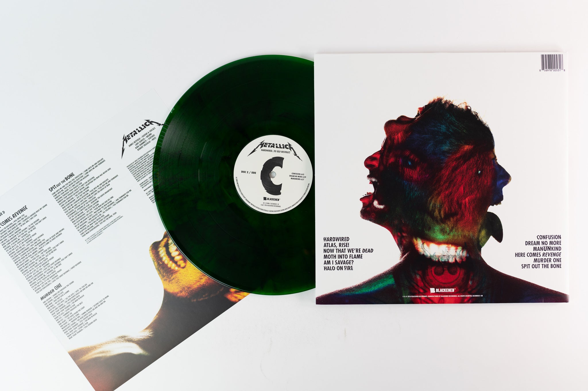 Metallica - Hardwired...To Self-Destruct on Blackened - Limited Green Vinyl