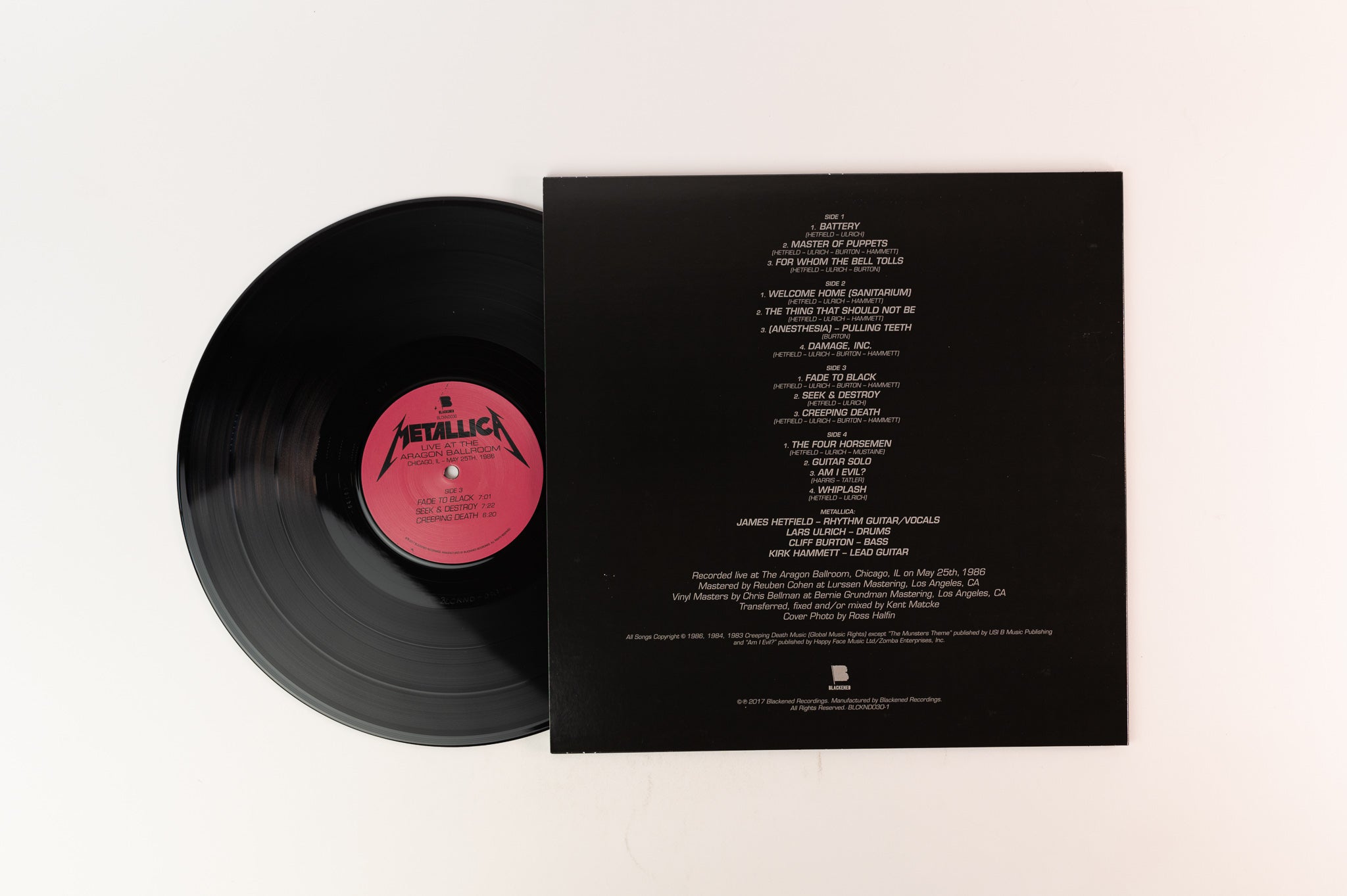 Metallica - Master Of Puppets on Blackened Limited Edition