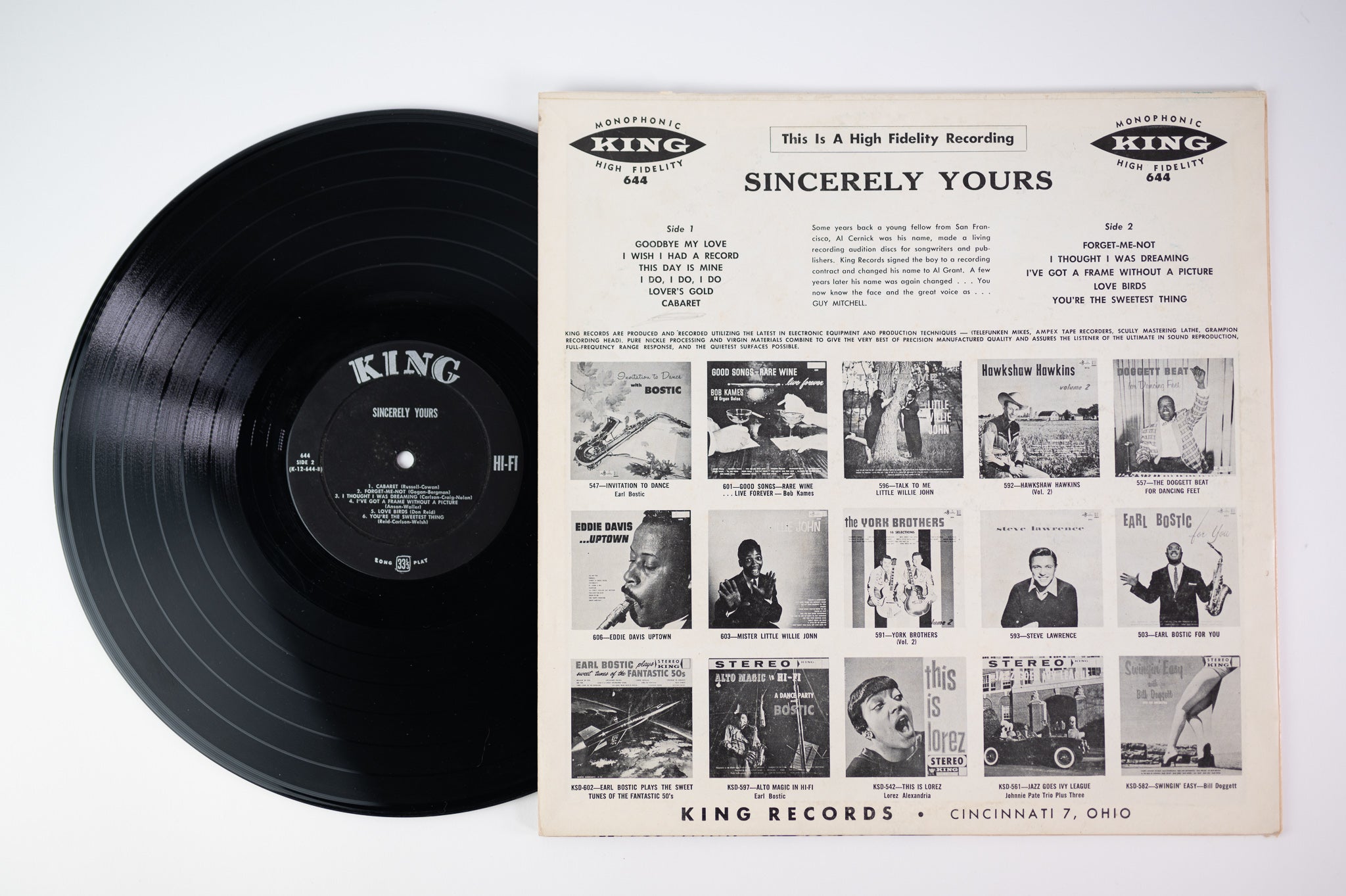 Guy Mitchell - Sincerely Yours on King
