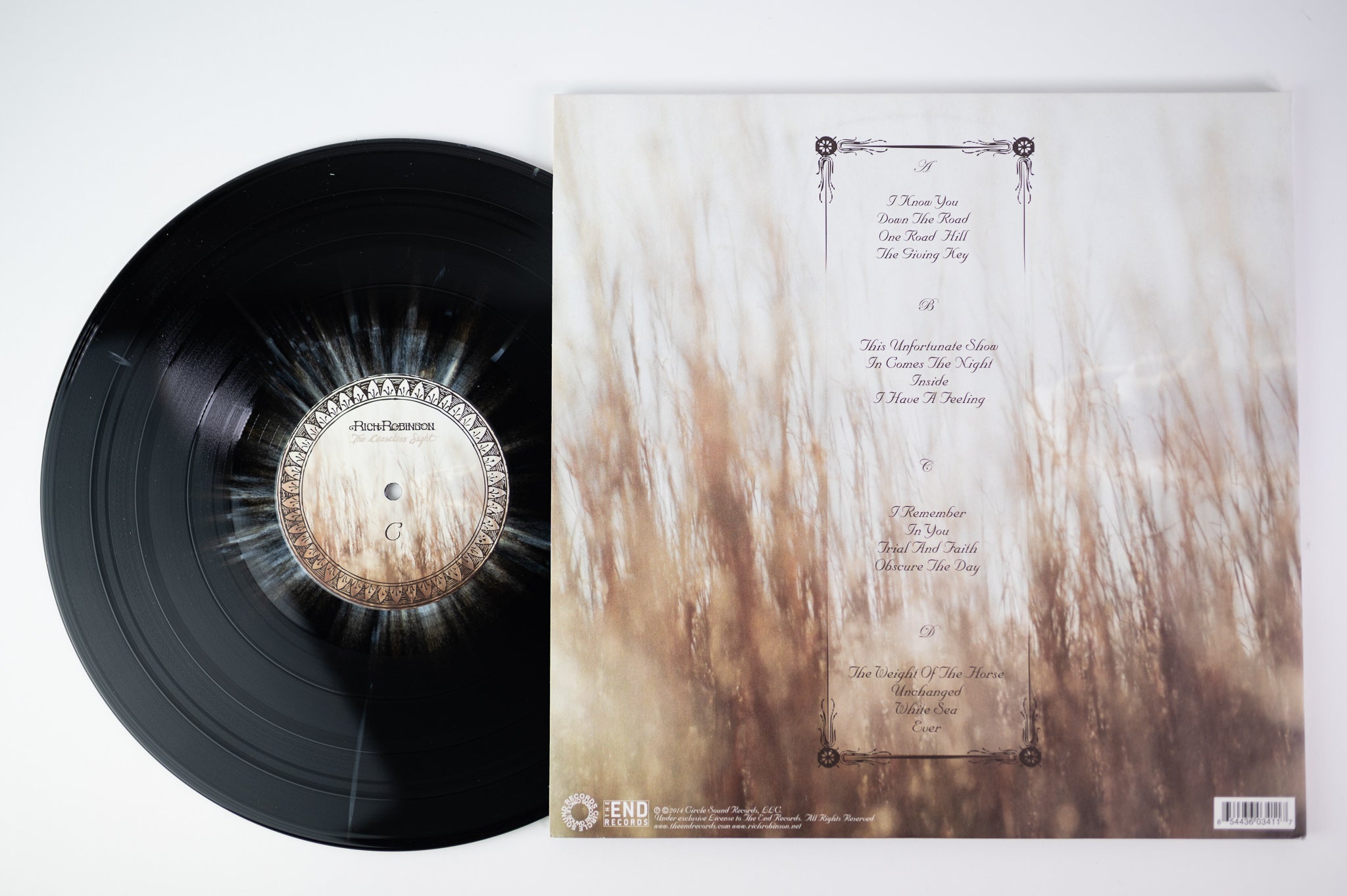 Rich Robinson - The Ceaseless Sight on The End Records - Colored Vinyl