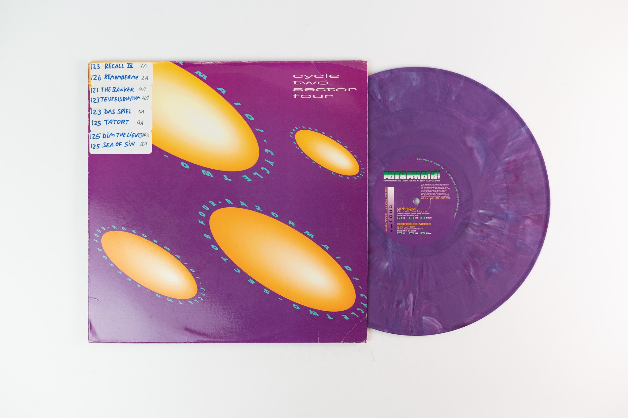 Various - Cycle Two - Sector Four on Razormaid Purple Vinyl Promo