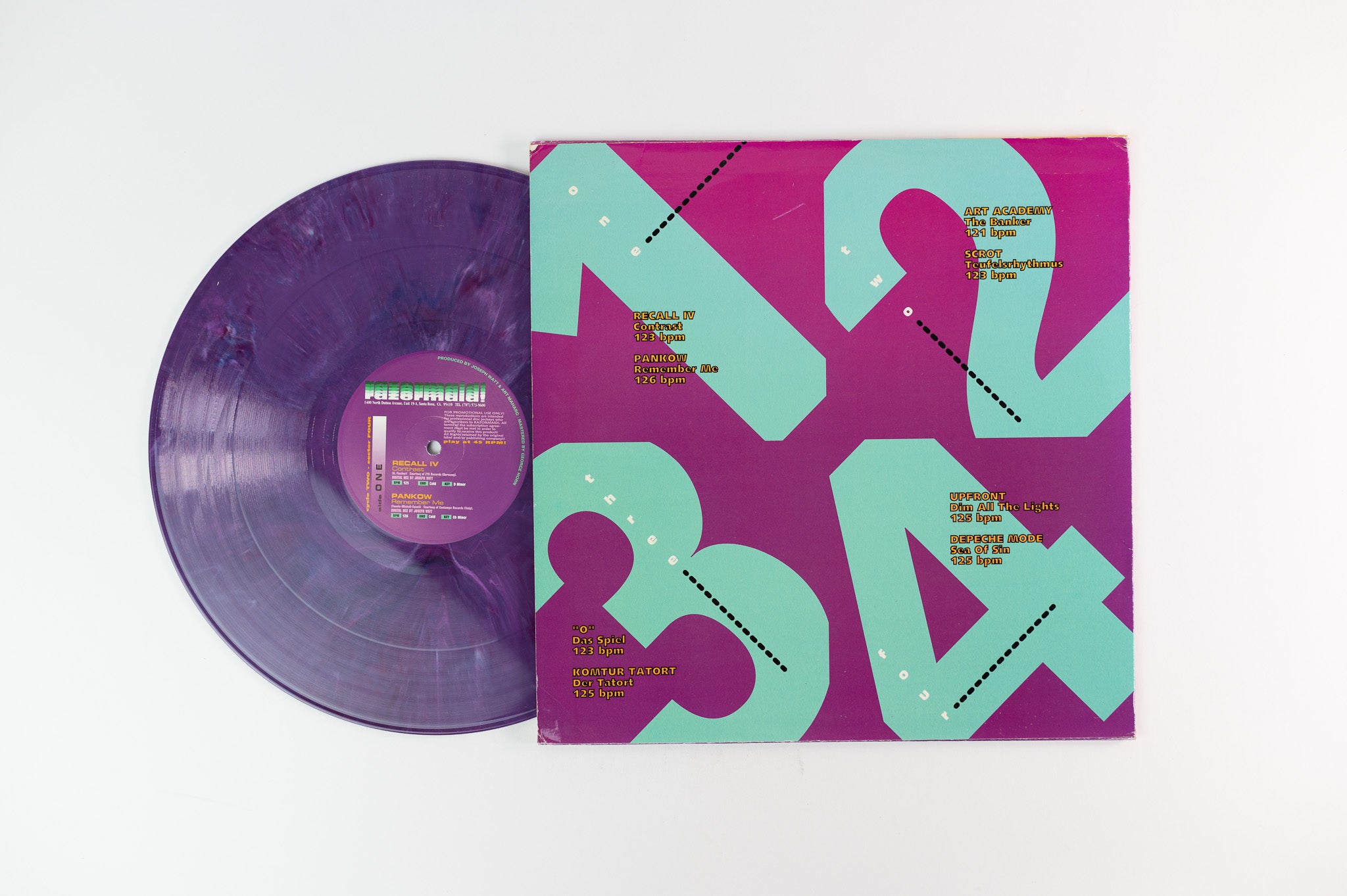 Various - Cycle Two - Sector Four on Razormaid Purple Vinyl Promo