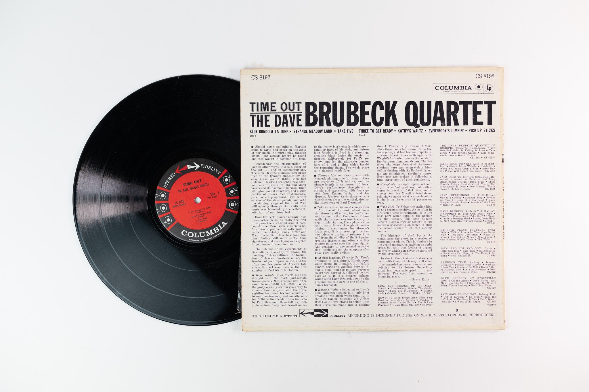 The Dave Brubeck Quartet - Time Out on Columbia 6 Eye Stereo