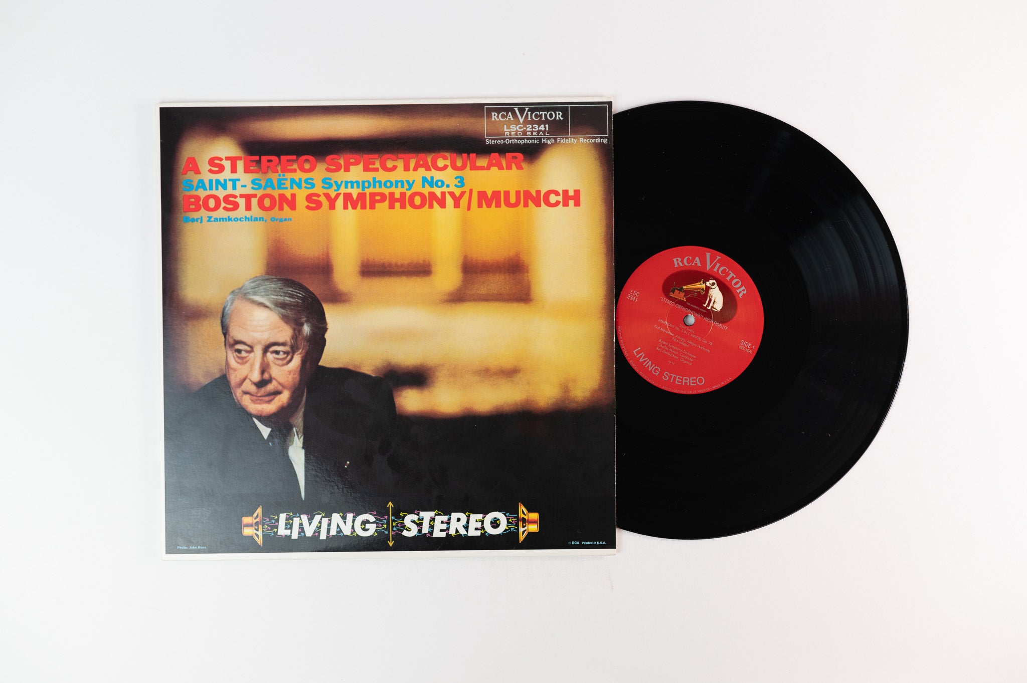 Munch & Boston Symphony -Saint-Saëns -(Symphony No. 3) on RCA Classic Records Reissue