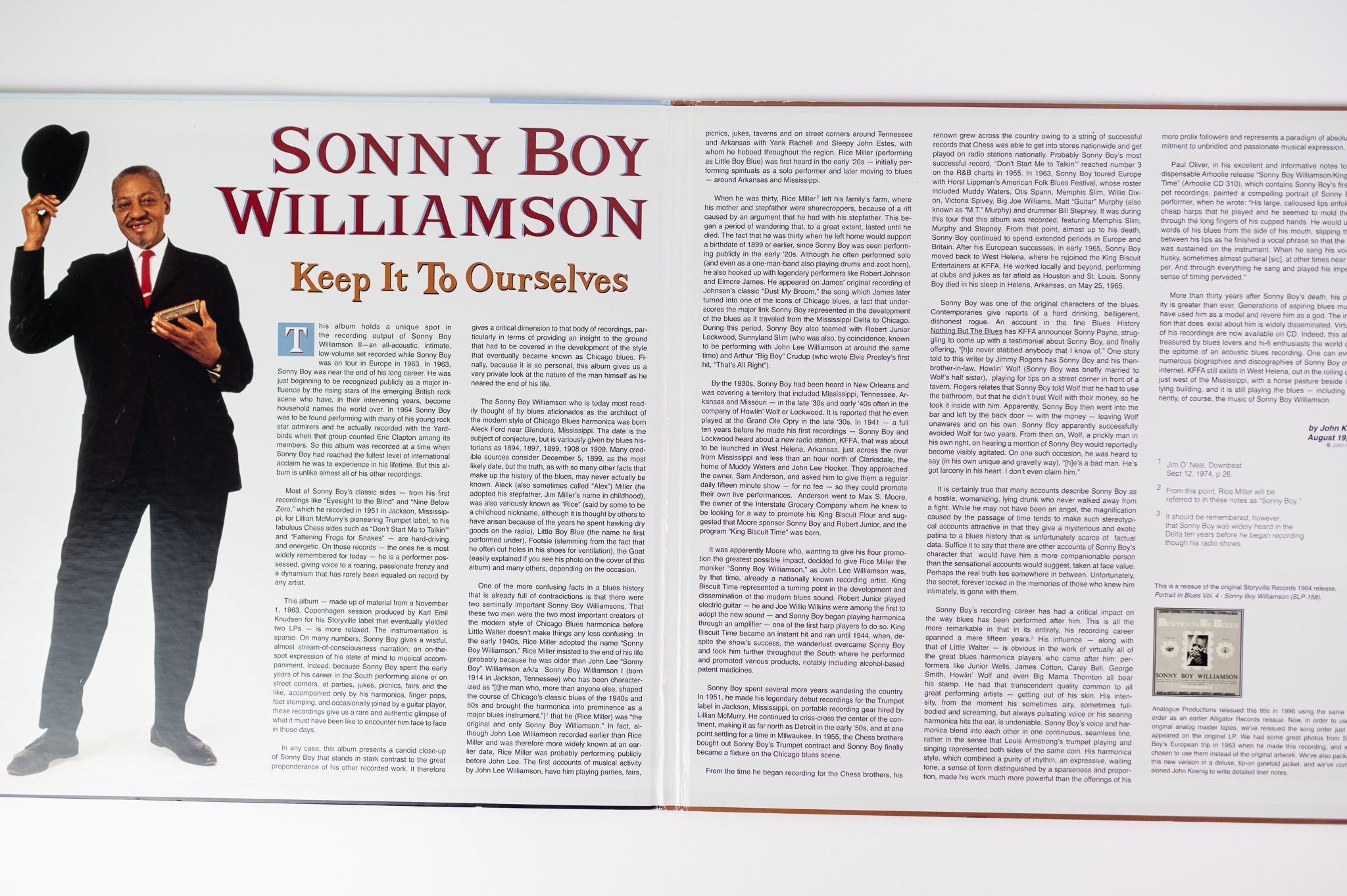 Sonny Boy Williamson - Keep It To Ourselves on Analogue Productions