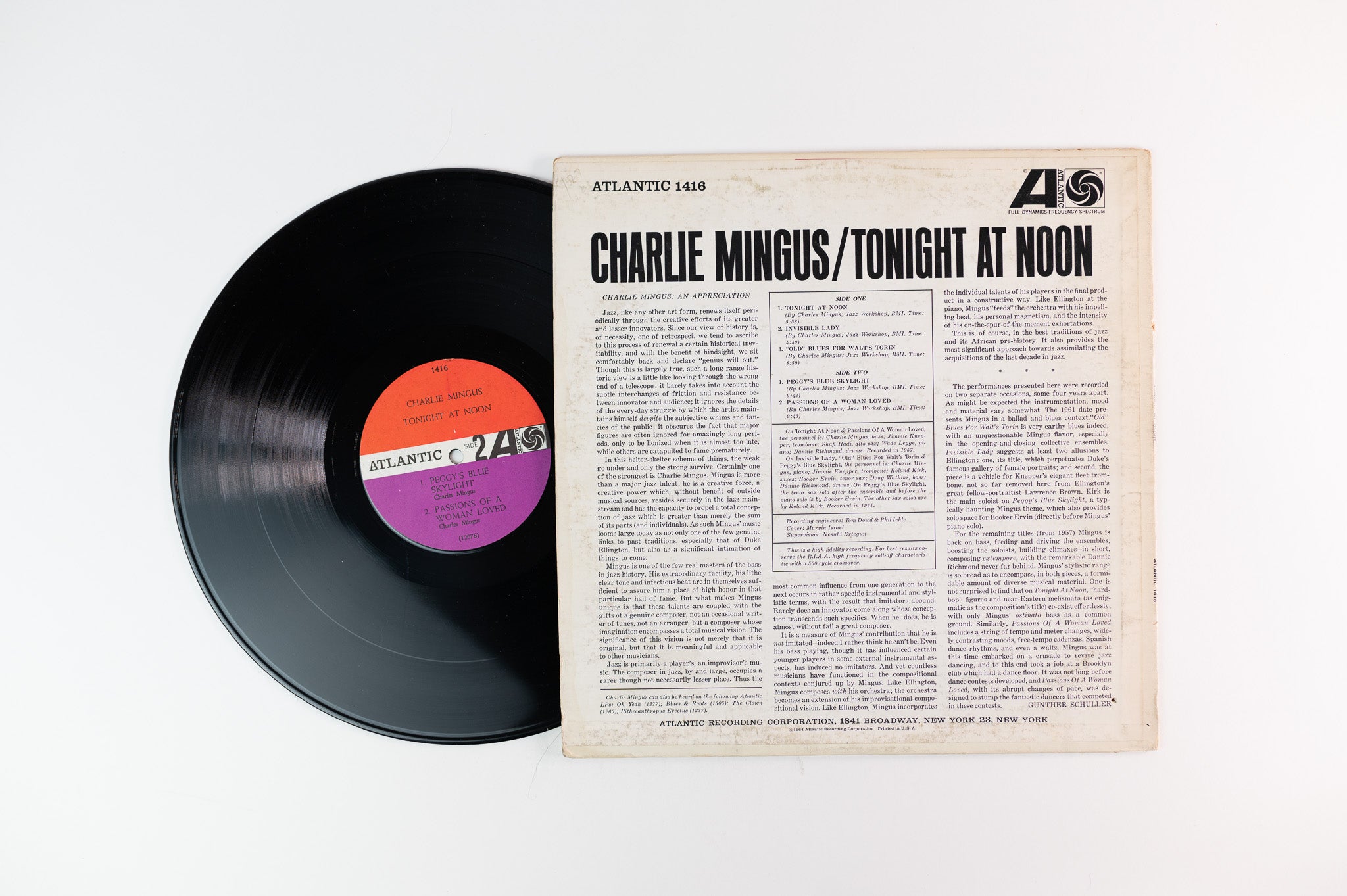 Charles Mingus - Tonight At Noon on Atlantic Mono Black Fan Logo