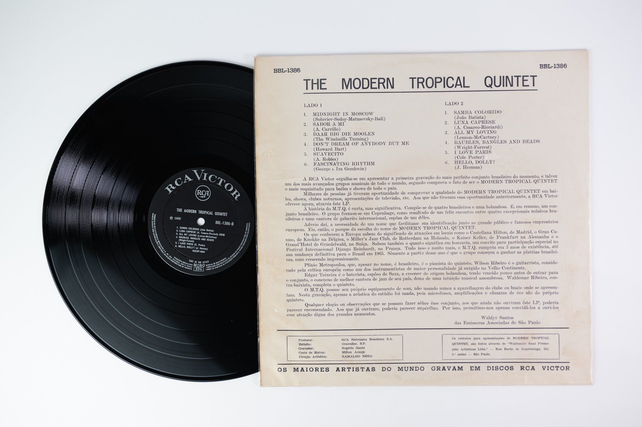 The Modern Tropical Quintet - The Modern Tropical Quintet S/T on RCA Victor Brazilian Pressing