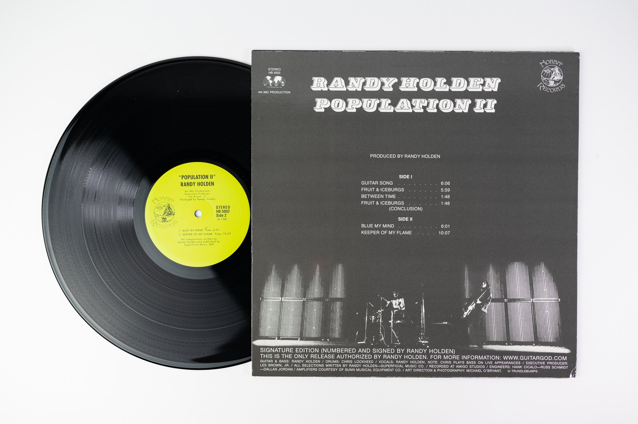 Randy Holden - Population II on Hobbit Limited Signed 2005 Reissue