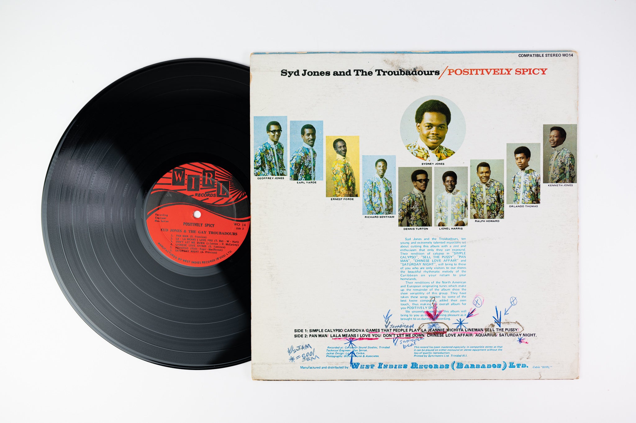 Syd Jones And The Troubadours - Positively Spicy on Wirl