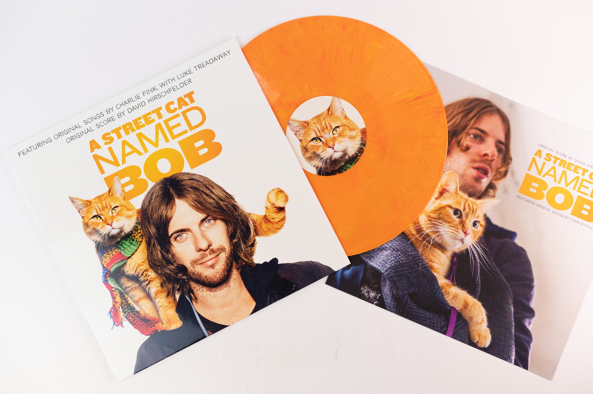 David Hirschfelder, Charlie Fink With Luke Treadaway - A Street Cat Named Bob (Soundtrack) on Music on Vinyl Limited Numbered Orange Vinyl
