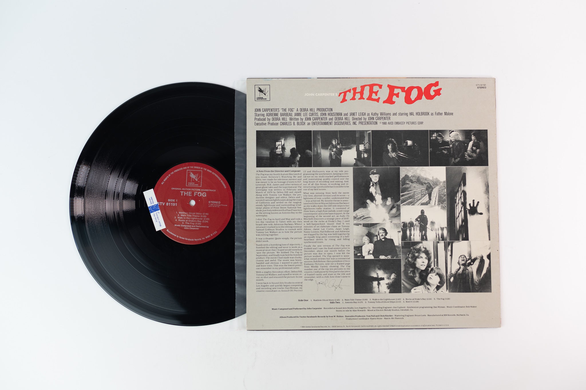 John Carpenter - The Fog (Original Motion Picture Soundtrack) on Varese Sarabande