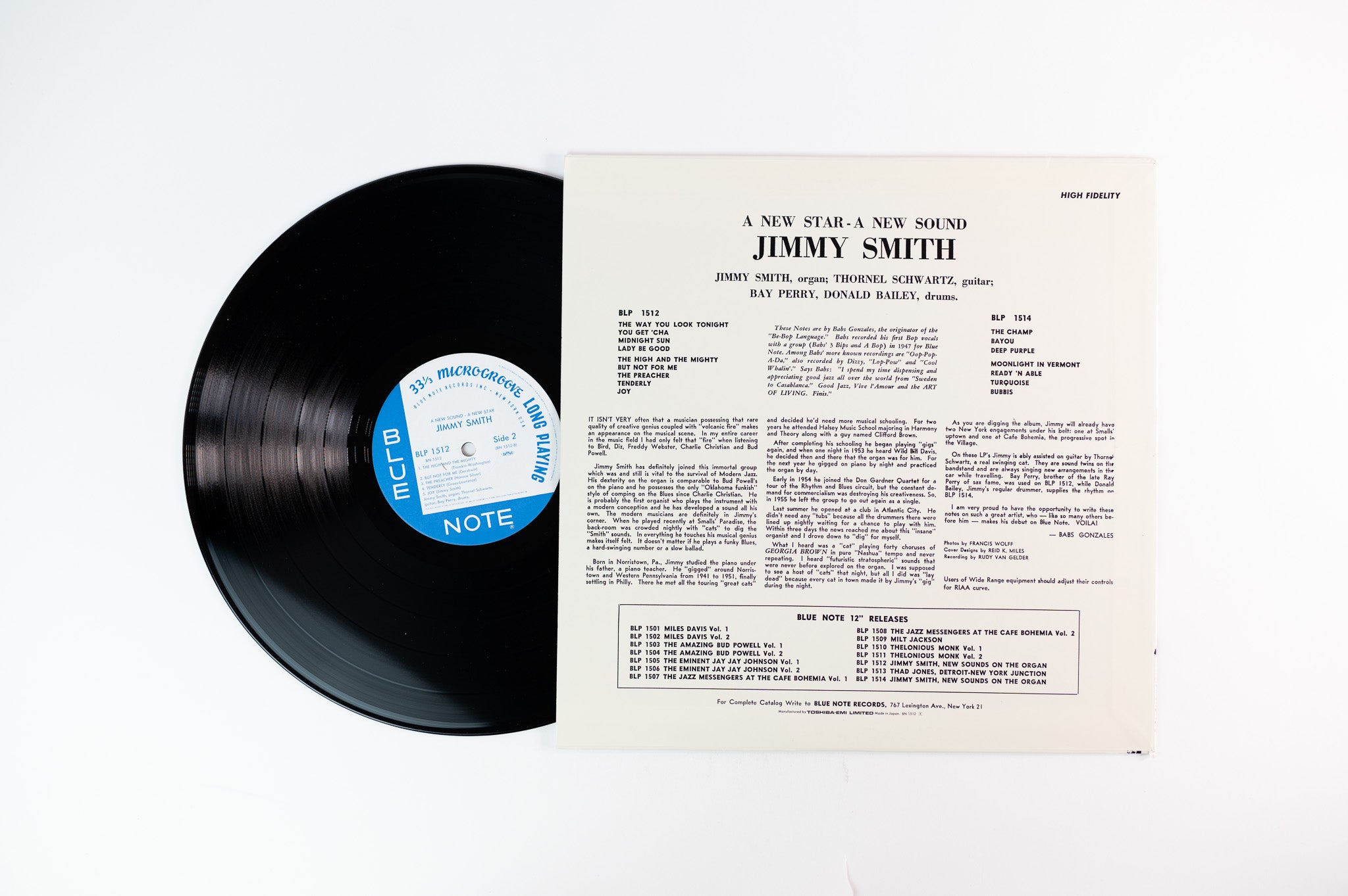 Jimmy Smith - A New Star - A New Sound, Vol. 1 on Blue Note Japanese Reissue