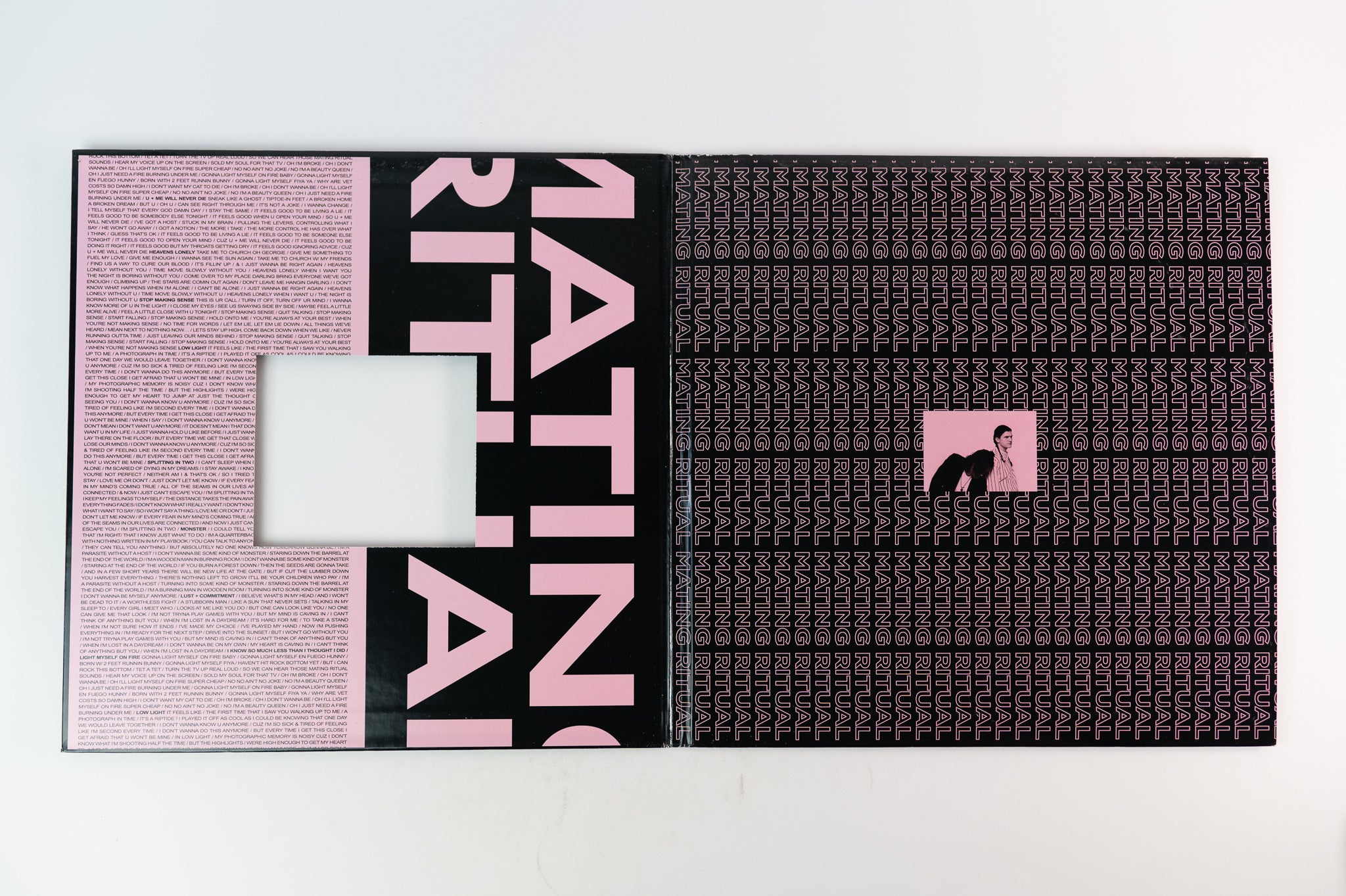 Mating Ritual - Light Myself On Fire on Vinyl Moon Limited Black and Pink Smash