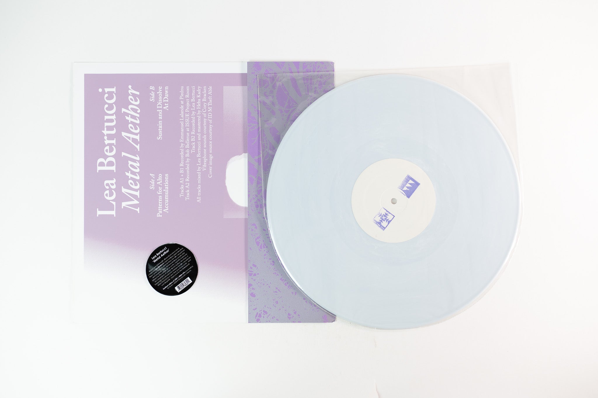 Lea Bertucci - Metal Aether on NNA Tapes Ltd Numbered Purple Frosted Vinyl