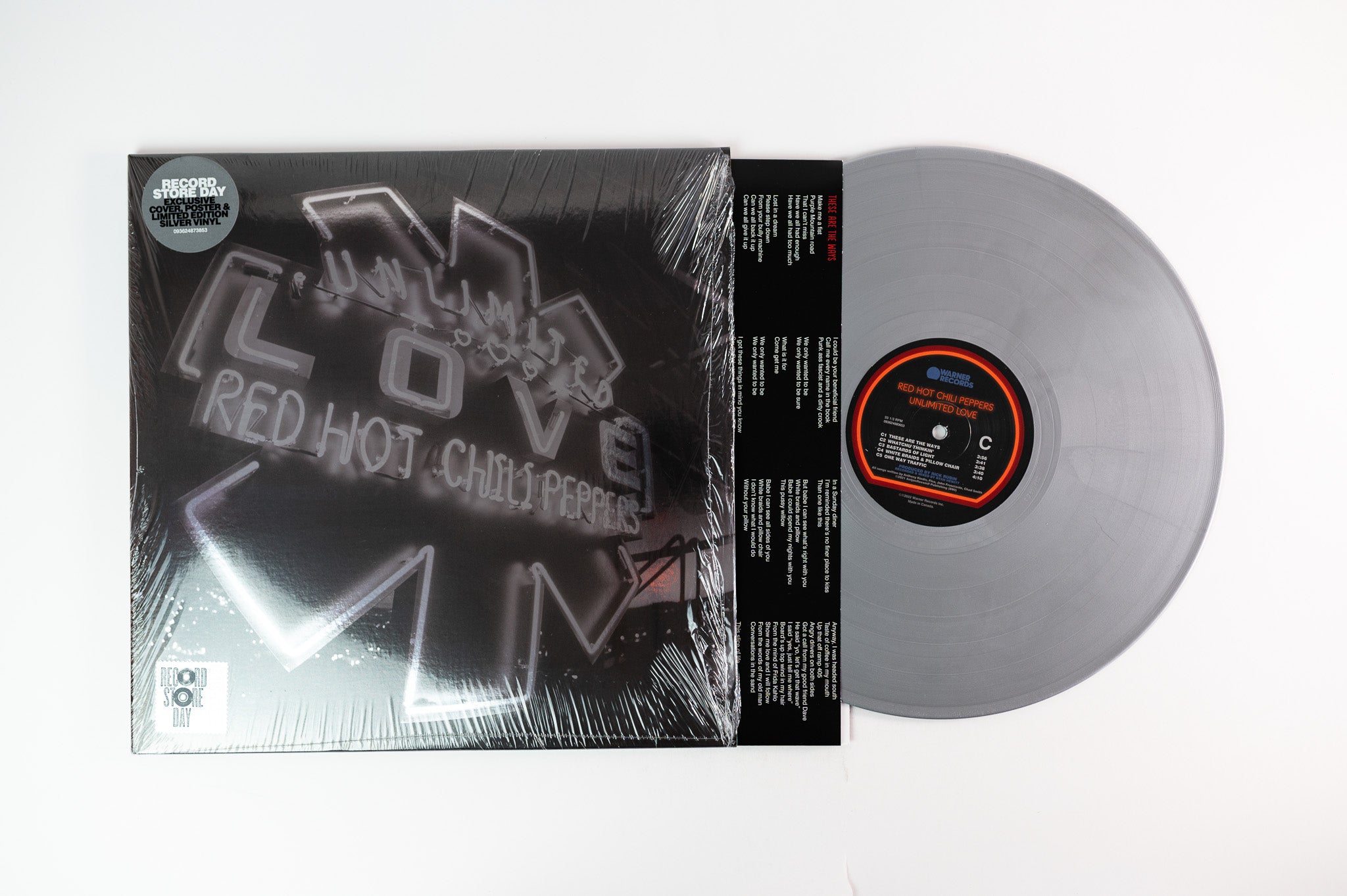 Red Hot Chili Peppers - Unlimited Love on Warner Ltd Silver Vinyl RSD 2022