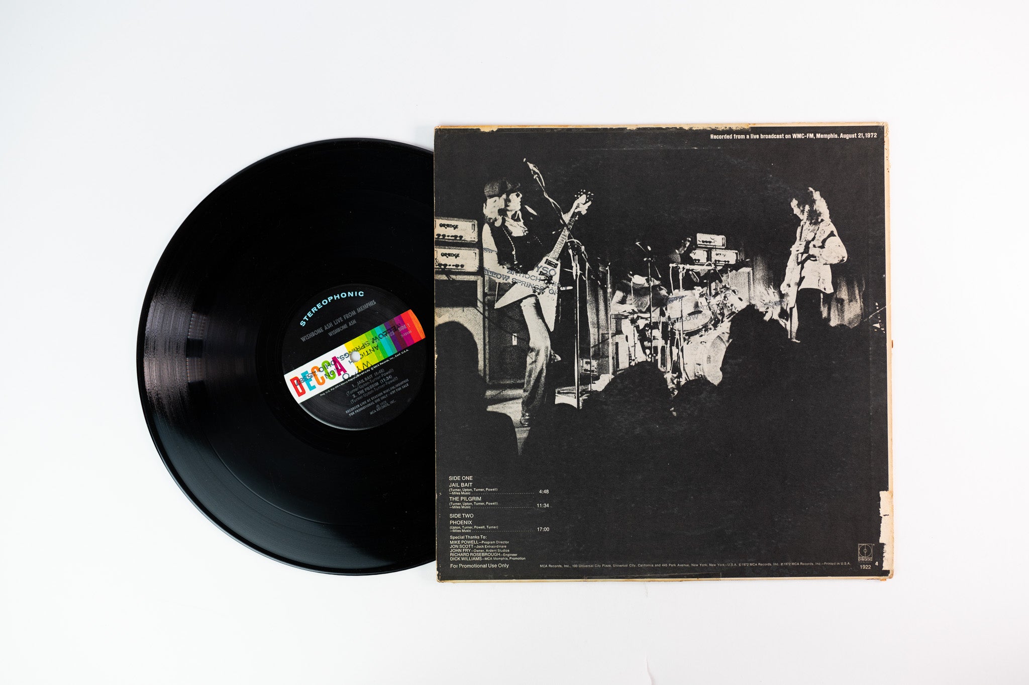 Wishbone Ash - Wishbone Ash Live From Memphis on Decca Promo