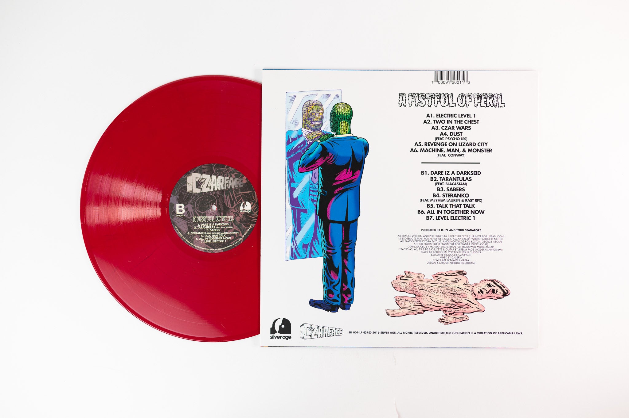 Czarface - A Fistful Of Peril on Silver Age Limited Red Vinyl