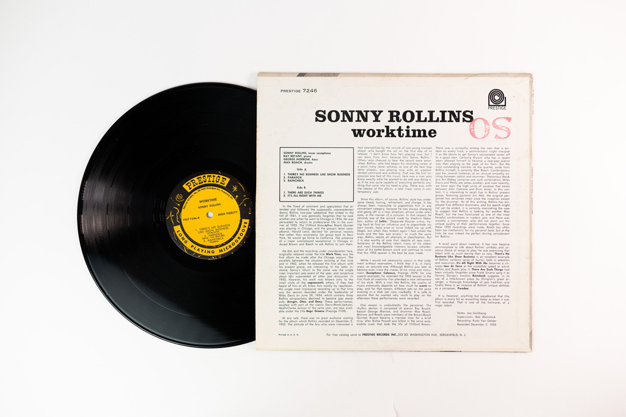 Sonny Rollins - Worktime on Prestige Mono Bergenfield Reissue