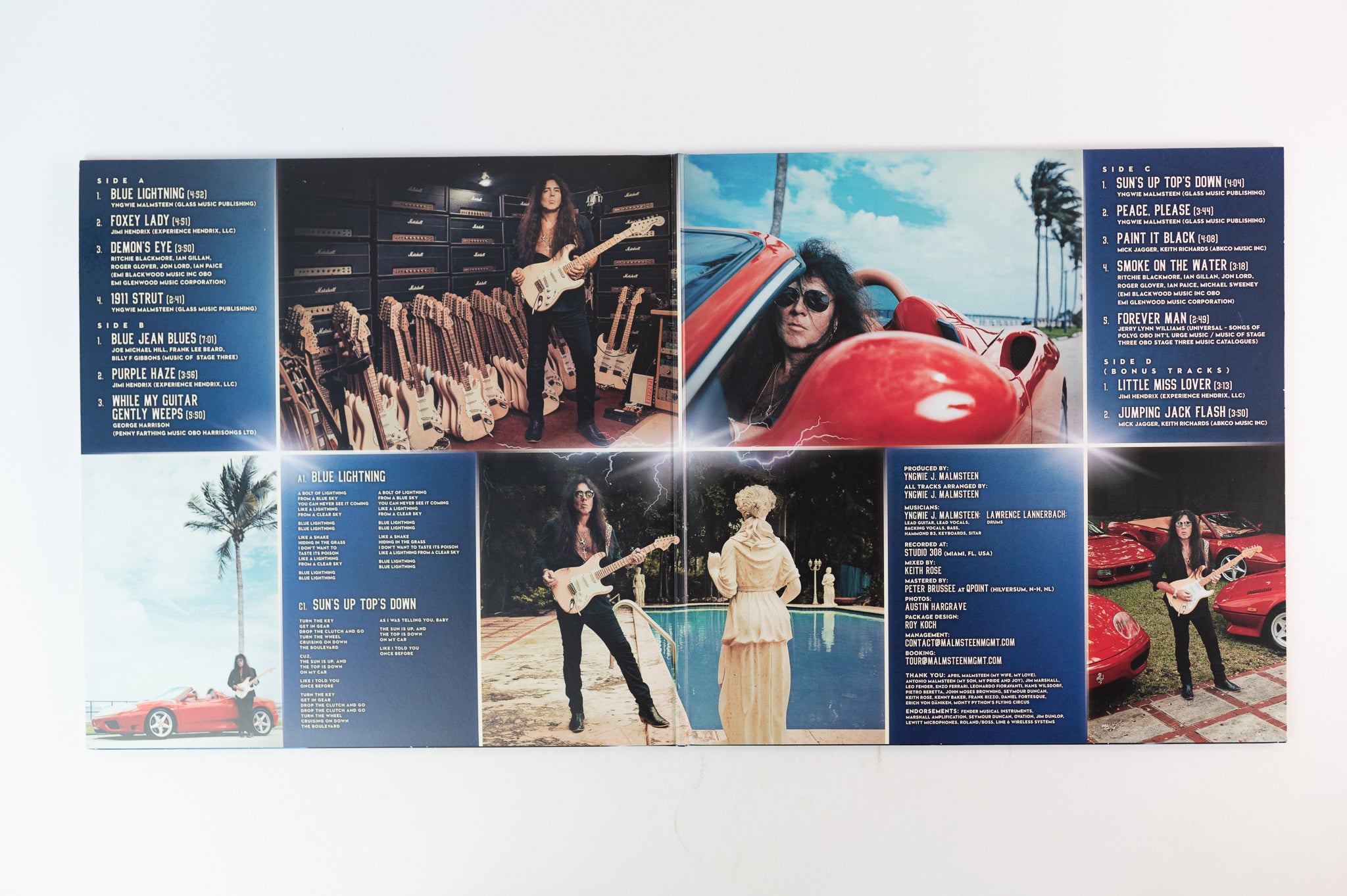 Yngwie Malmsteen - Blue Lightning Limited Blue Vinyl