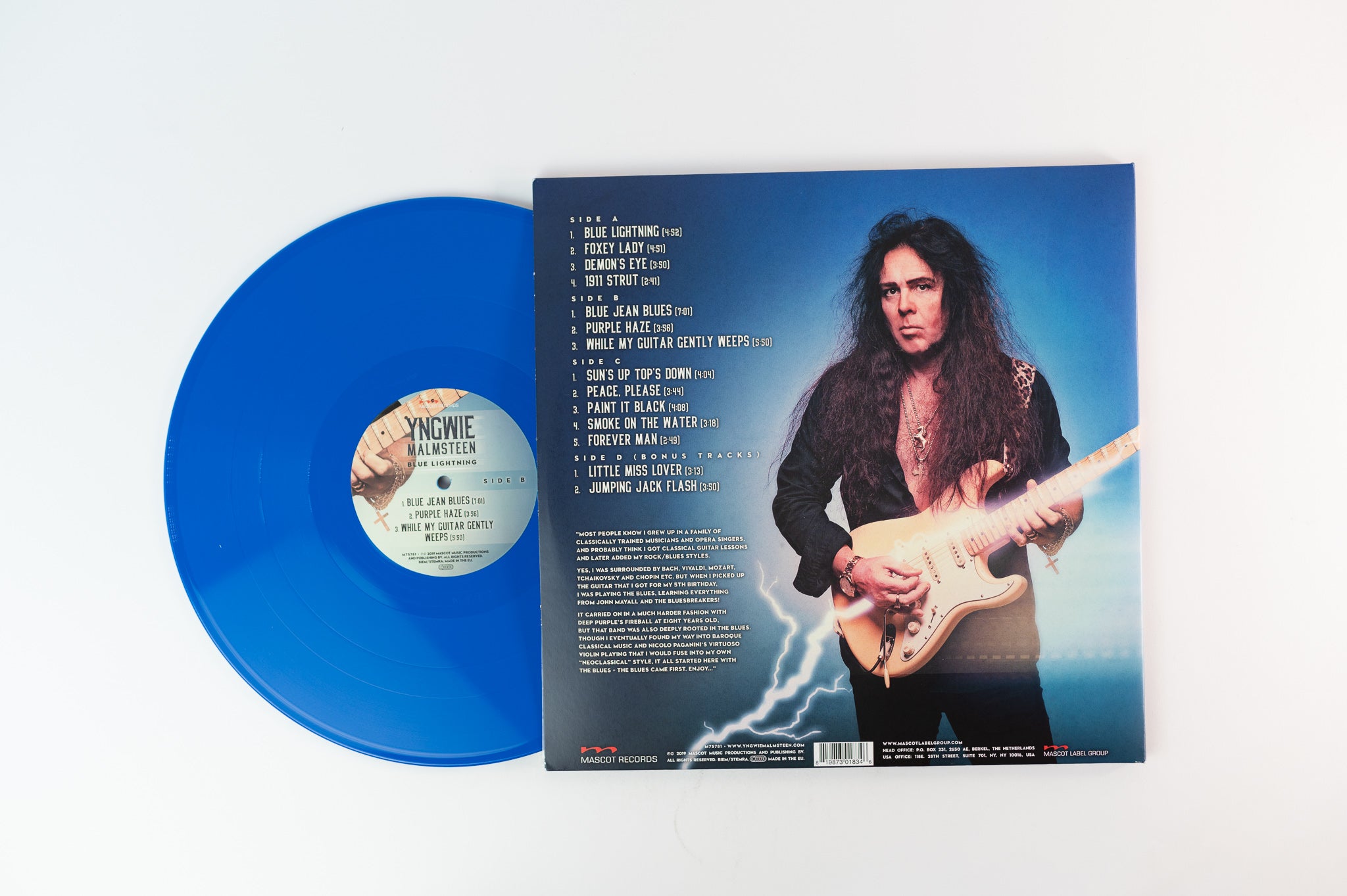 Yngwie Malmsteen - Blue Lightning Limited Blue Vinyl