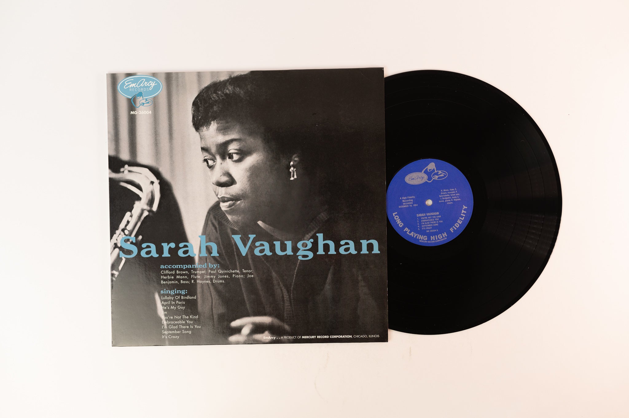 Sarah Vaughan - Sarah Vaughan on Mercury Speakers Corner 180 Gram Reissue