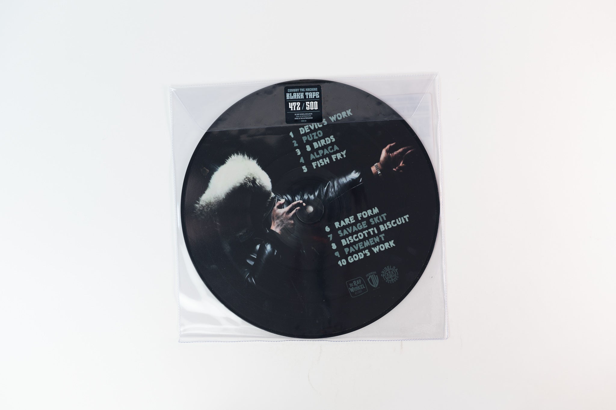 Conway The Machine - Blakk Tape on de Rap Winkel Dutch Limited Numbered Picture Disc