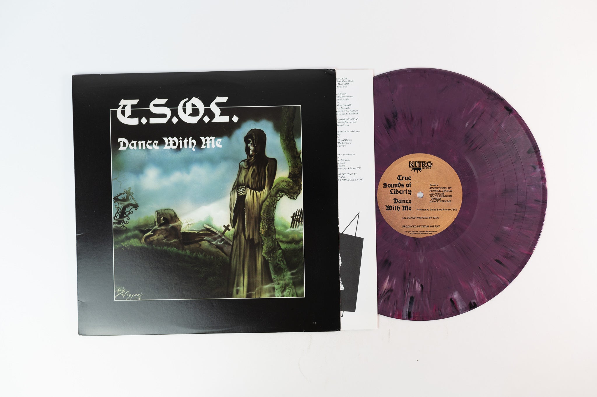 T.S.O.L. - Dance With Me on Nitro Purple Marbled Vinyl Reissue