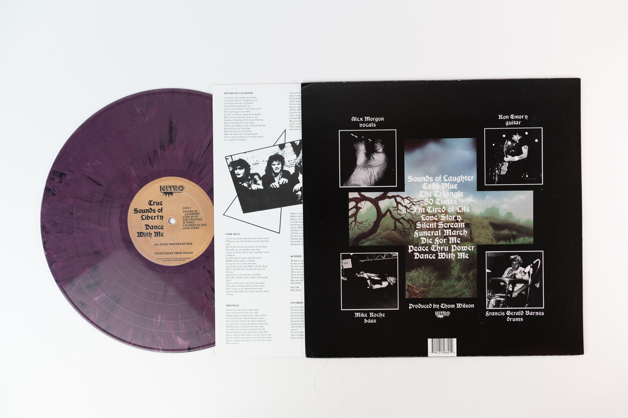 T.S.O.L. - Dance With Me on Nitro Purple Marbled Vinyl Reissue